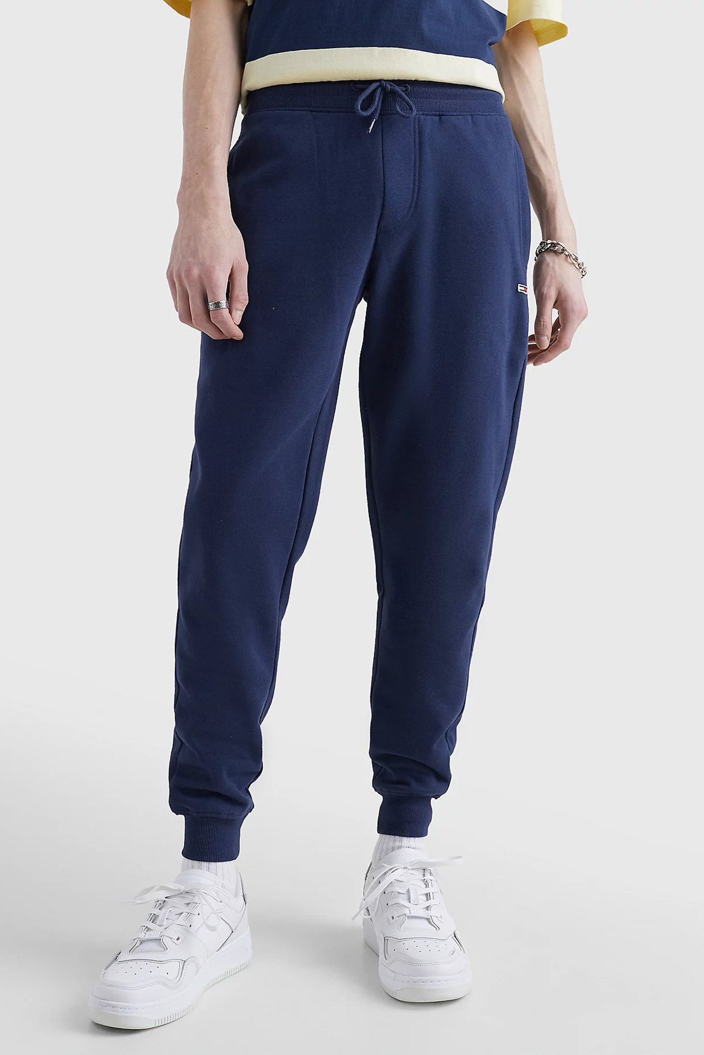 Чоловічі темно-сині спортивні штани TJM SLIM FLEECE 1