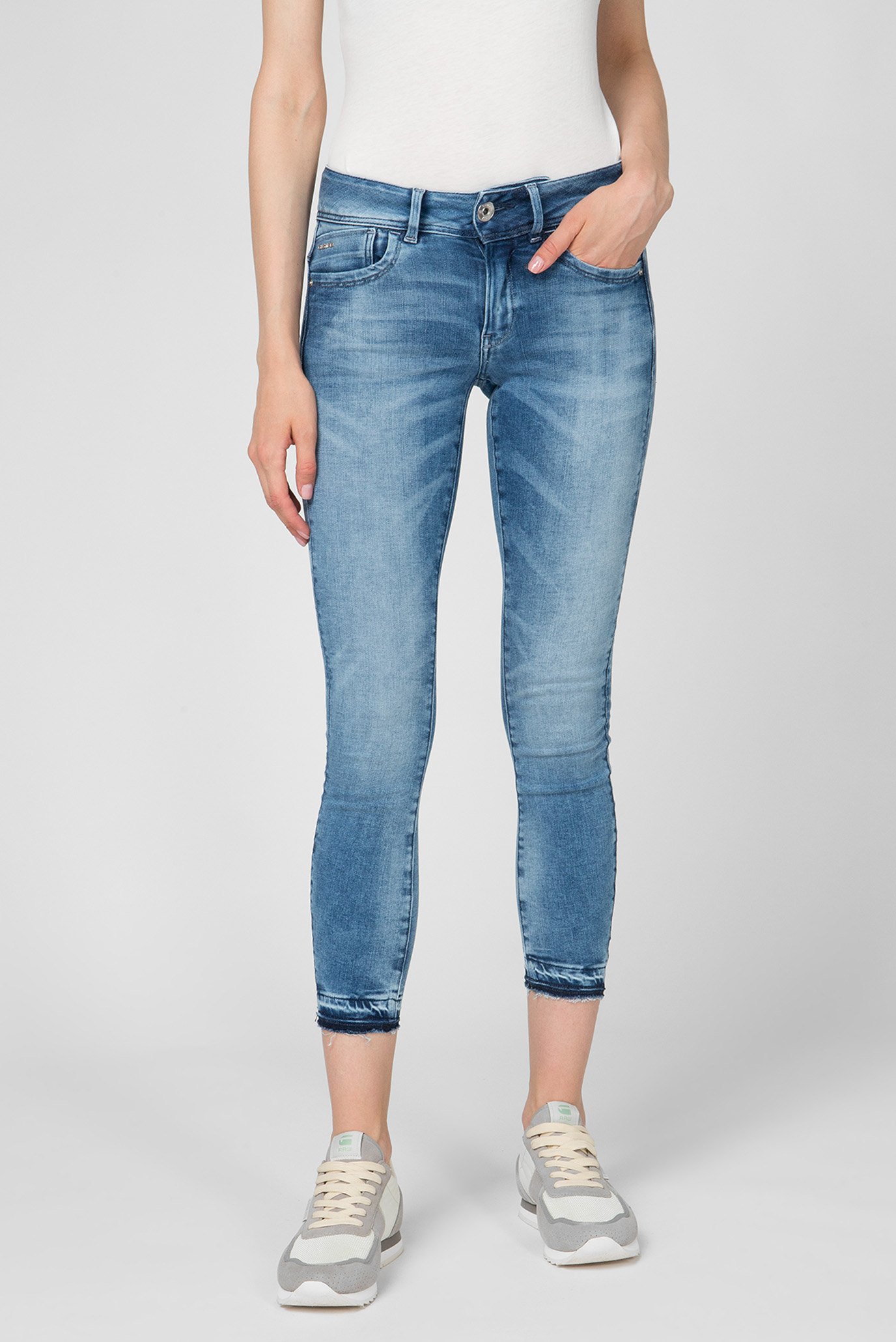 Женские голубые джинсы Lynn Mid Skinny 1