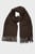 Женский коричневый шерстяной шарф WOOL WOVEN SCARF