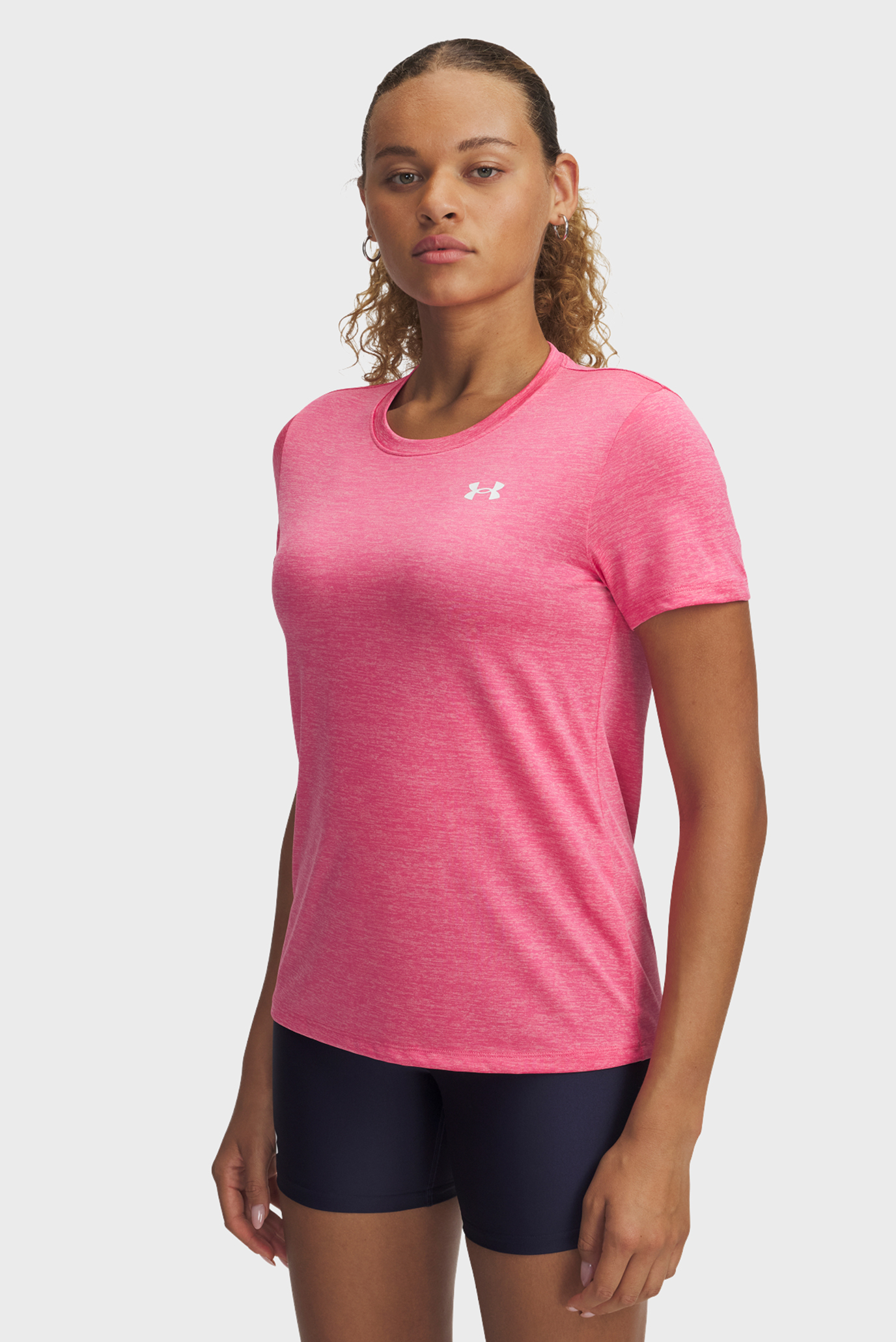 Женская розовая футболка Tech SSC Розовый XS Under Armour 1384230-672 Женская розовая футболка Tech SSC Розовый XS Under Armour 1384230-672