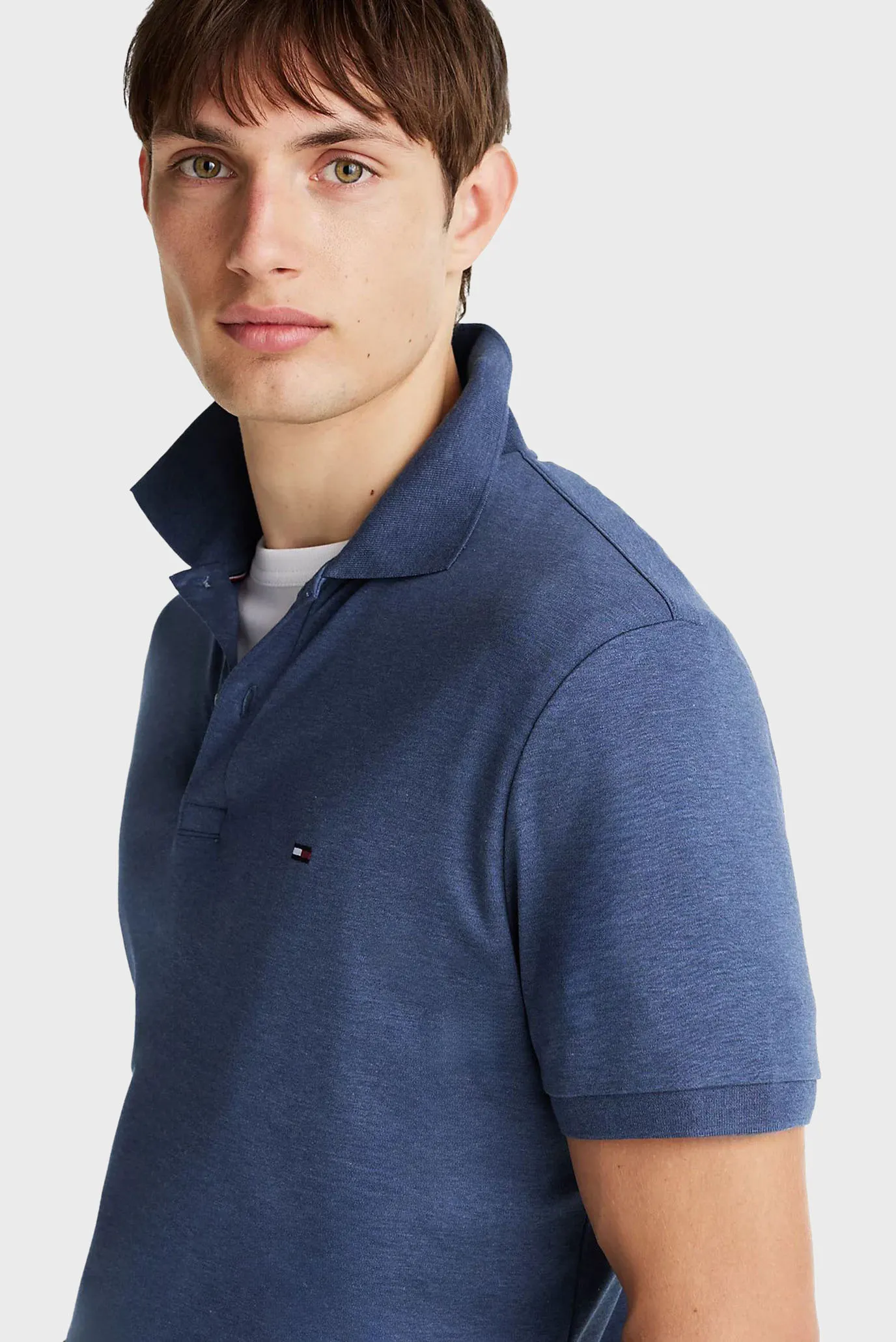 Чоловіче синє поло LIQUID COTTON REG SEASONAL POLO 4