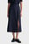Женская темно-синяя льняная юбка REL MIDI LINEN BLEND