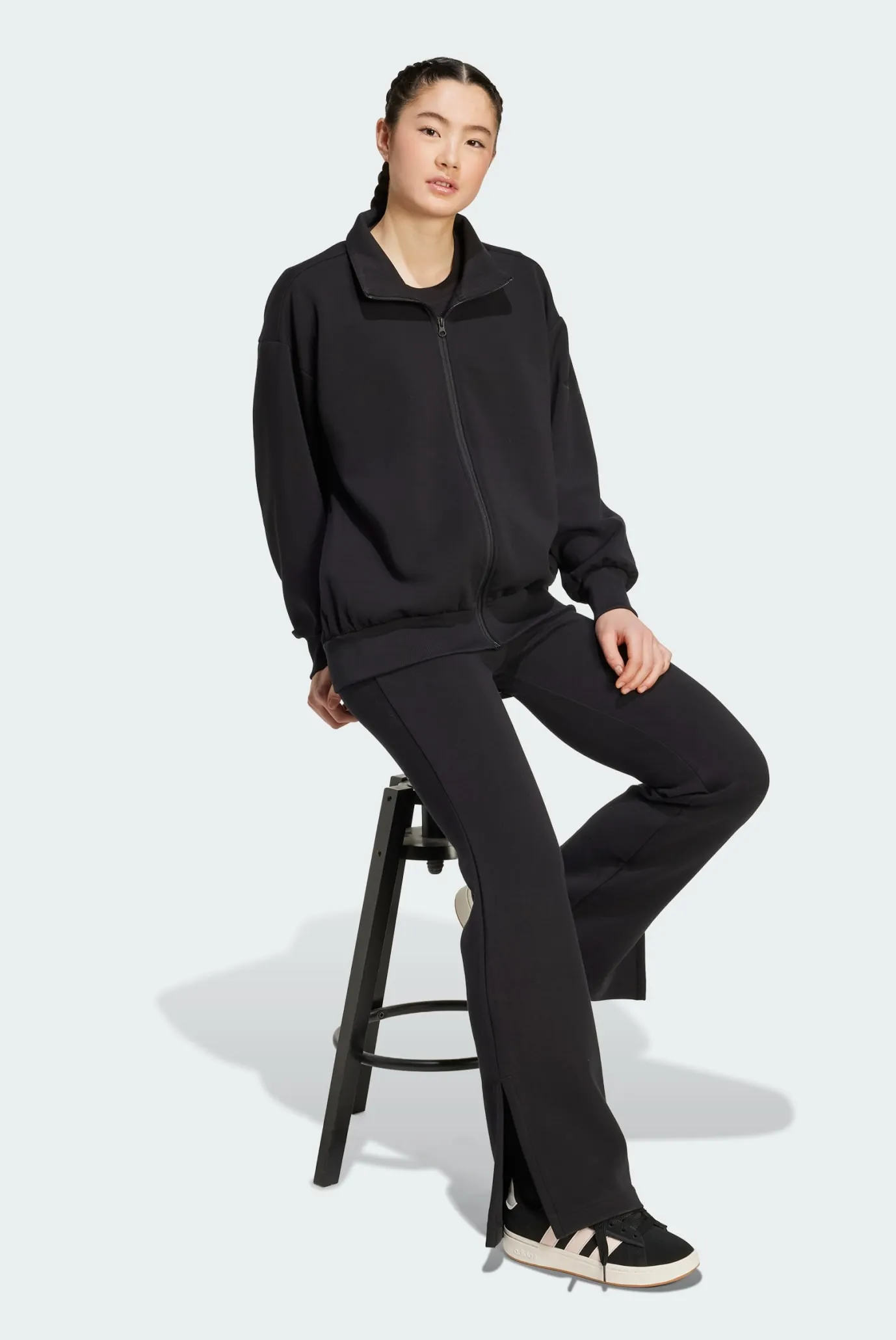 Жіноча чорна спортивна кофта ALL SZN Soft Lux Loose Full-Zip