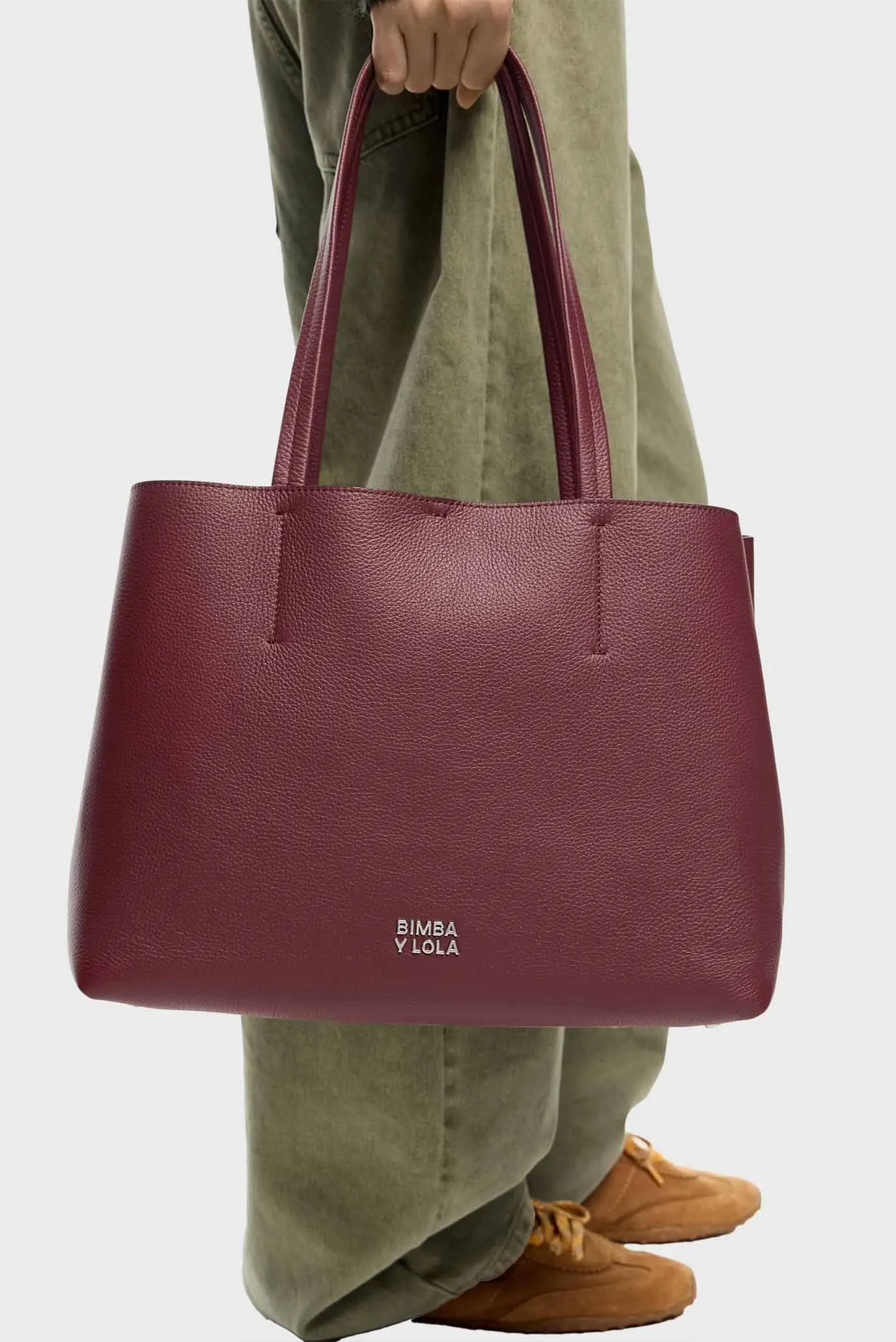 Женская бордовая кожаная сумка 2