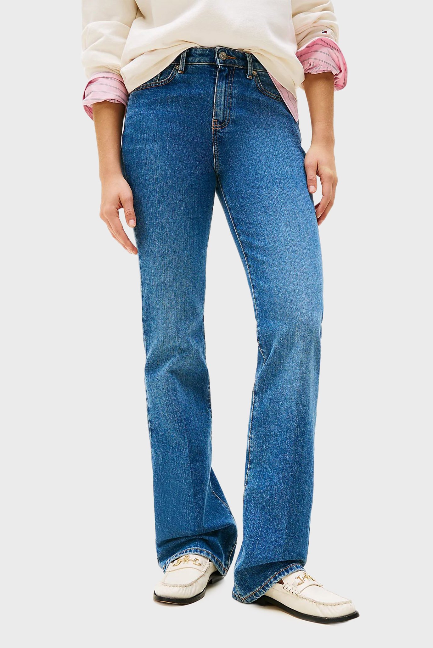 Женские синие джинсы DNM FLO BOOTCUT RW Синий 28-32 Tommy Hilfiger WW0WW45674 Женские синие джинсы DNM FLO BOOTCUT RW Синий 28-32 Tommy Hilfiger WW0WW45674