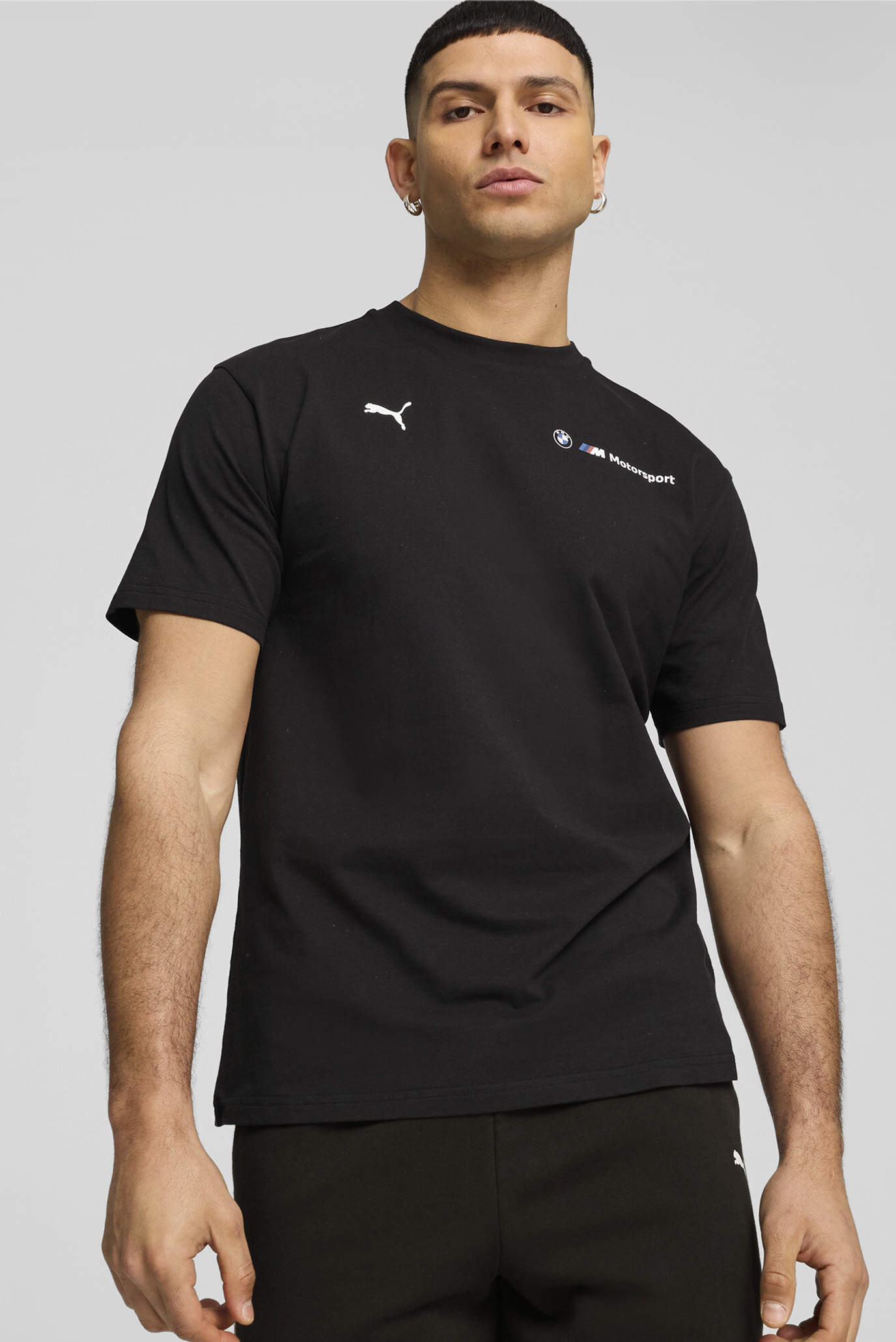 Мужская черная футболка BMW M Motorsport ESS+ Logo Tee Men 1