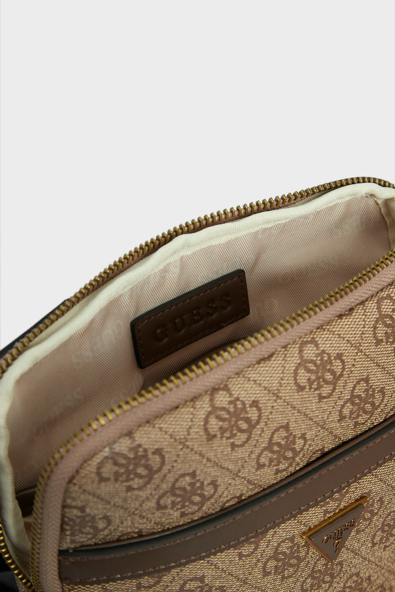 Мужская бежевая сумка с узором 6