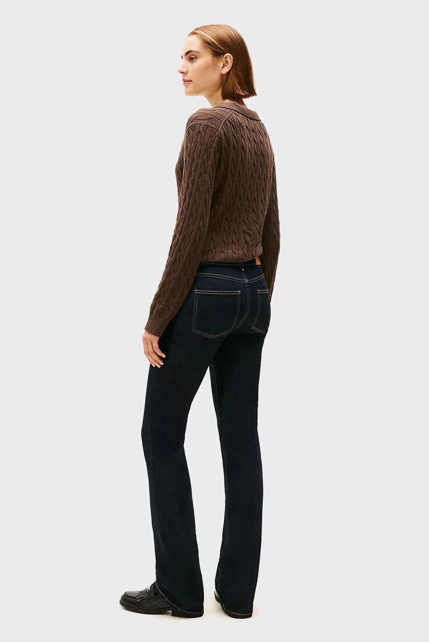 Женские темно-синие джинсы DNM RINSE BOOTCUT 3