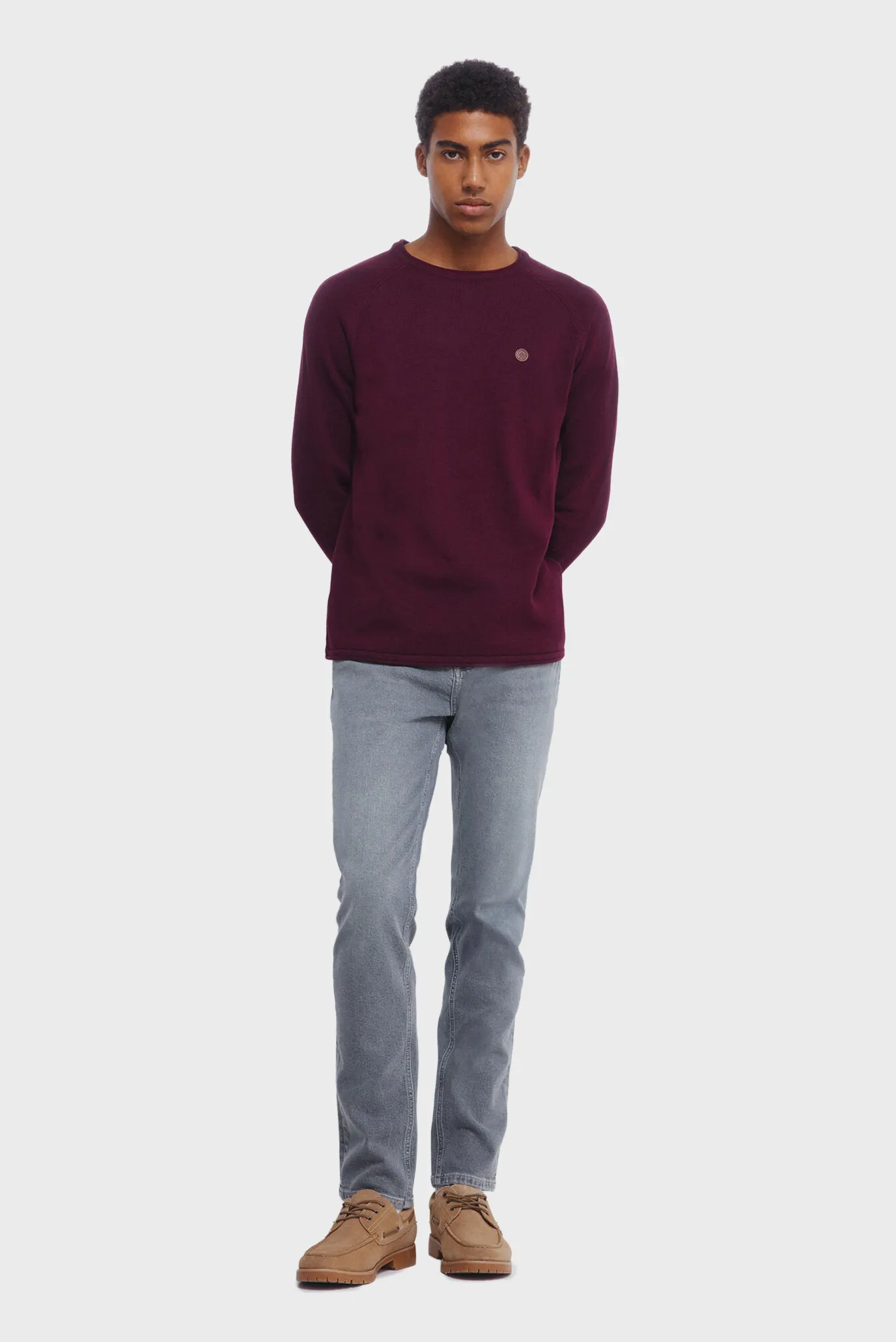 Мужской бордовый джемпер 4