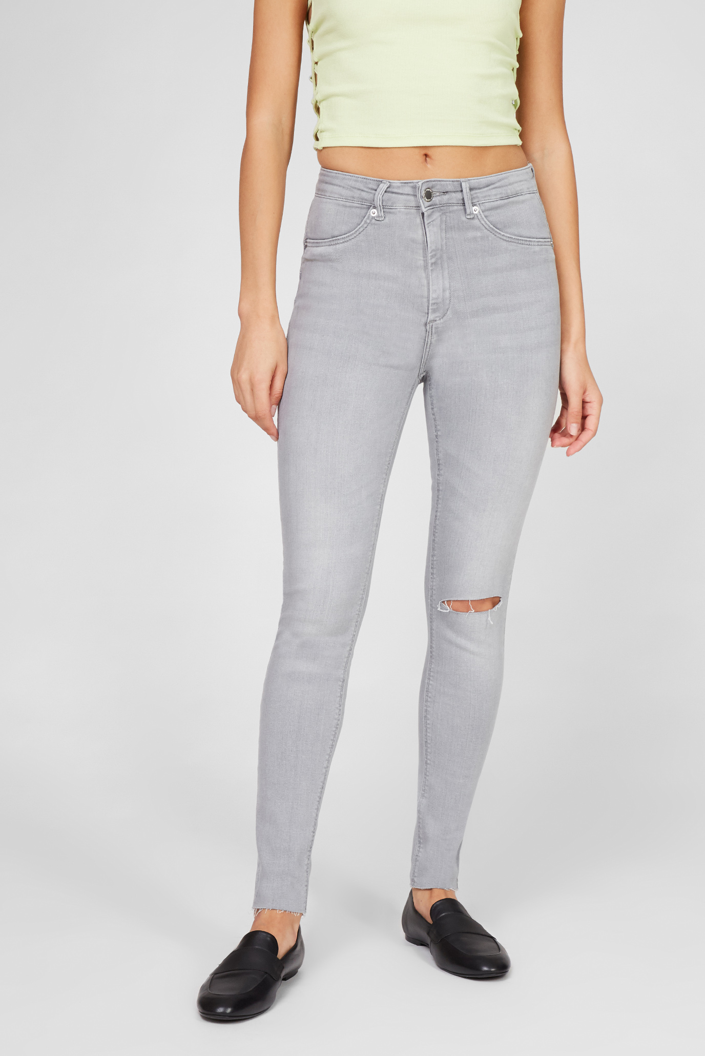 Женские серые джинсы 1