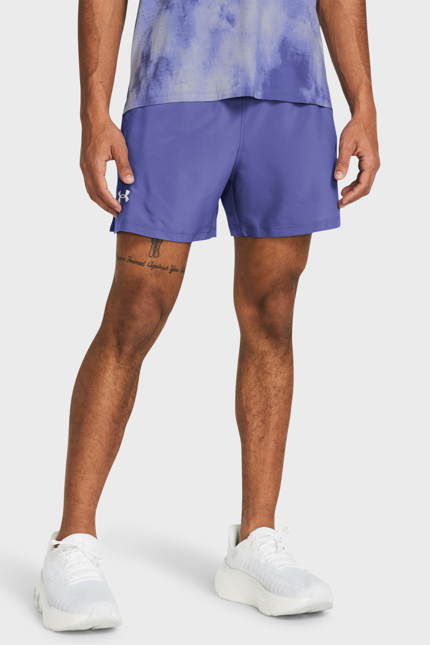 Мужские фиолетовые шорты UA LAUNCH 5'' SHORTS 1