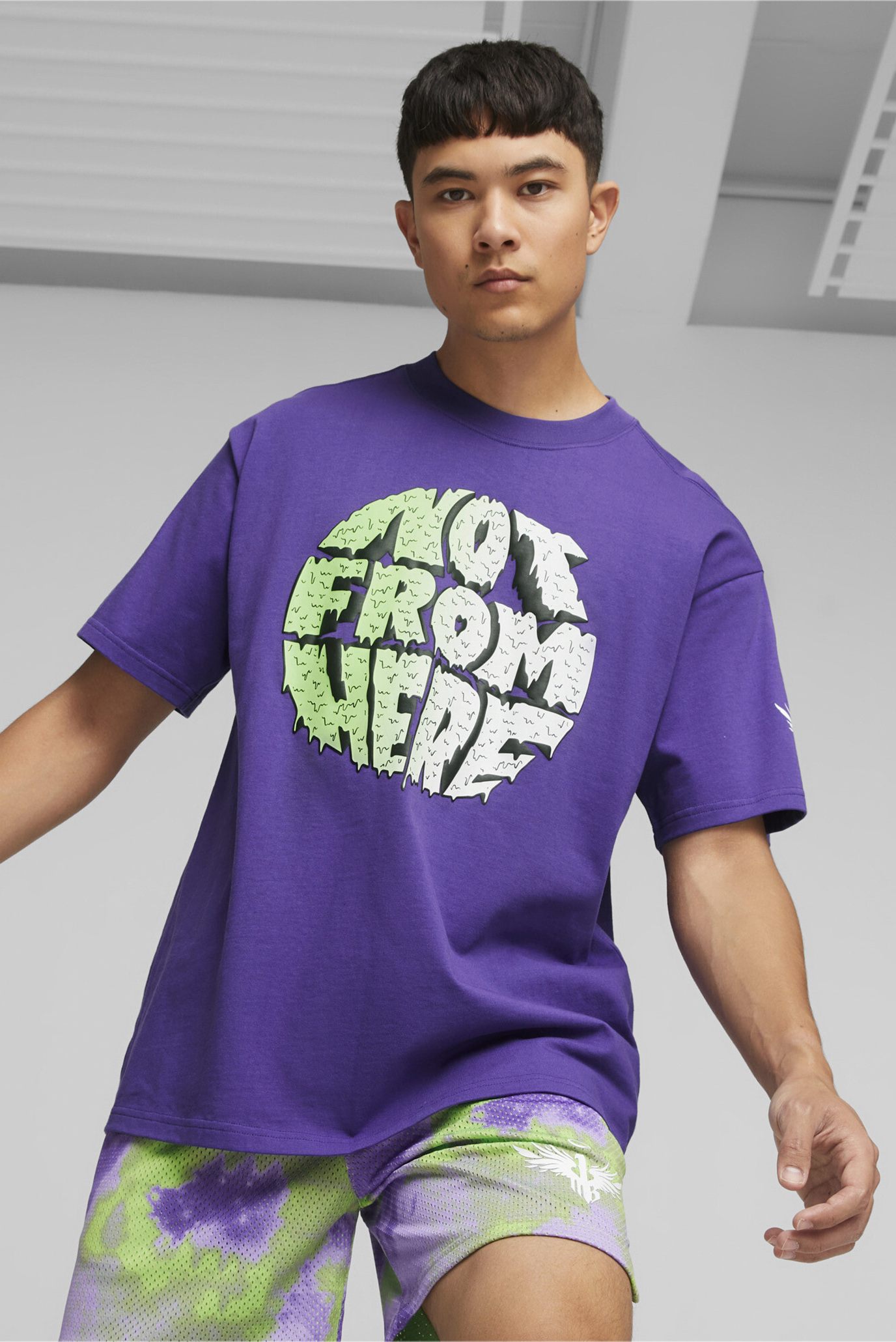 Чоловіча фіолетова футболка MELO x TOXIC Basketball Tee 1