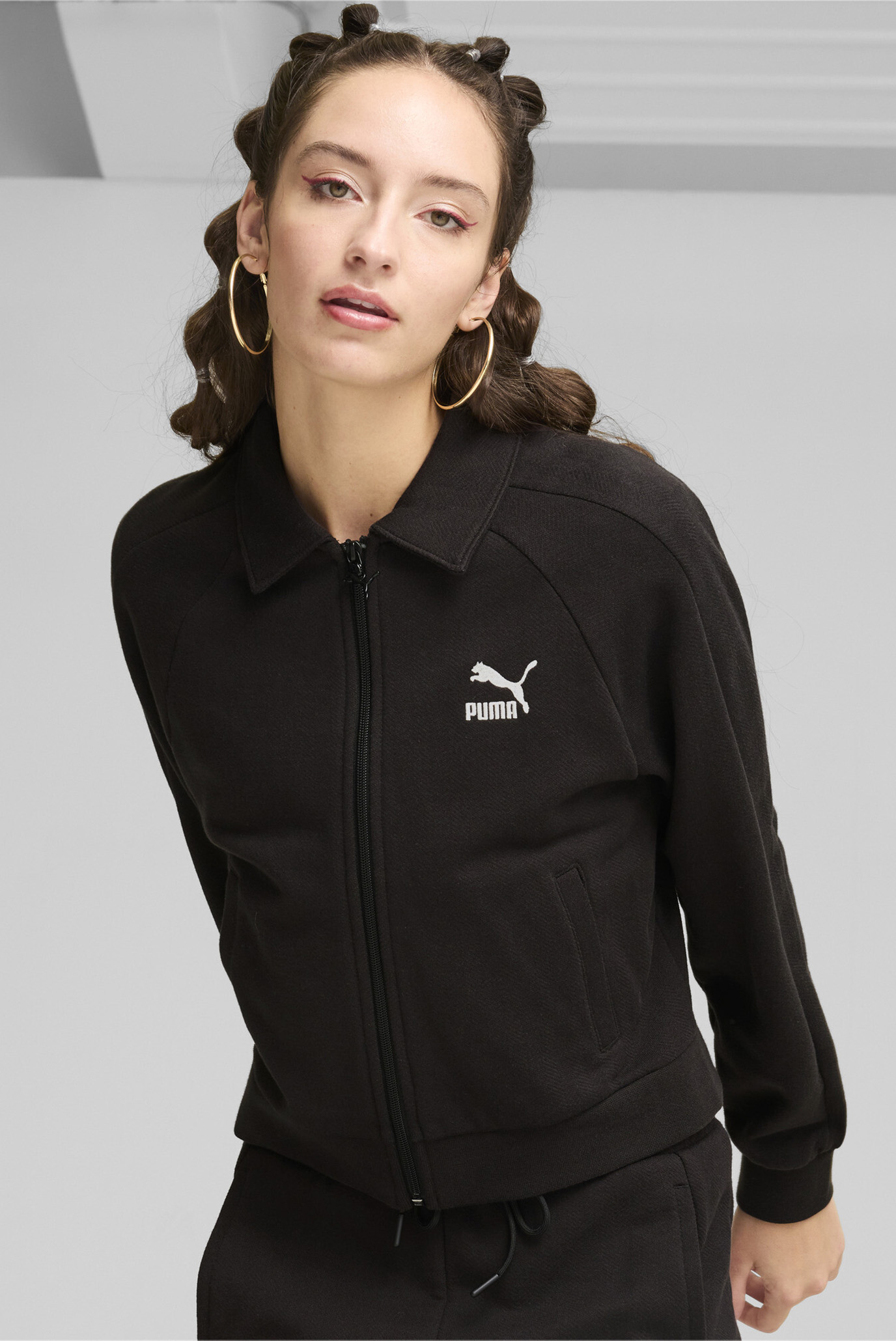 Женская черная спортивная кофта T7 Track Jacket Women 1