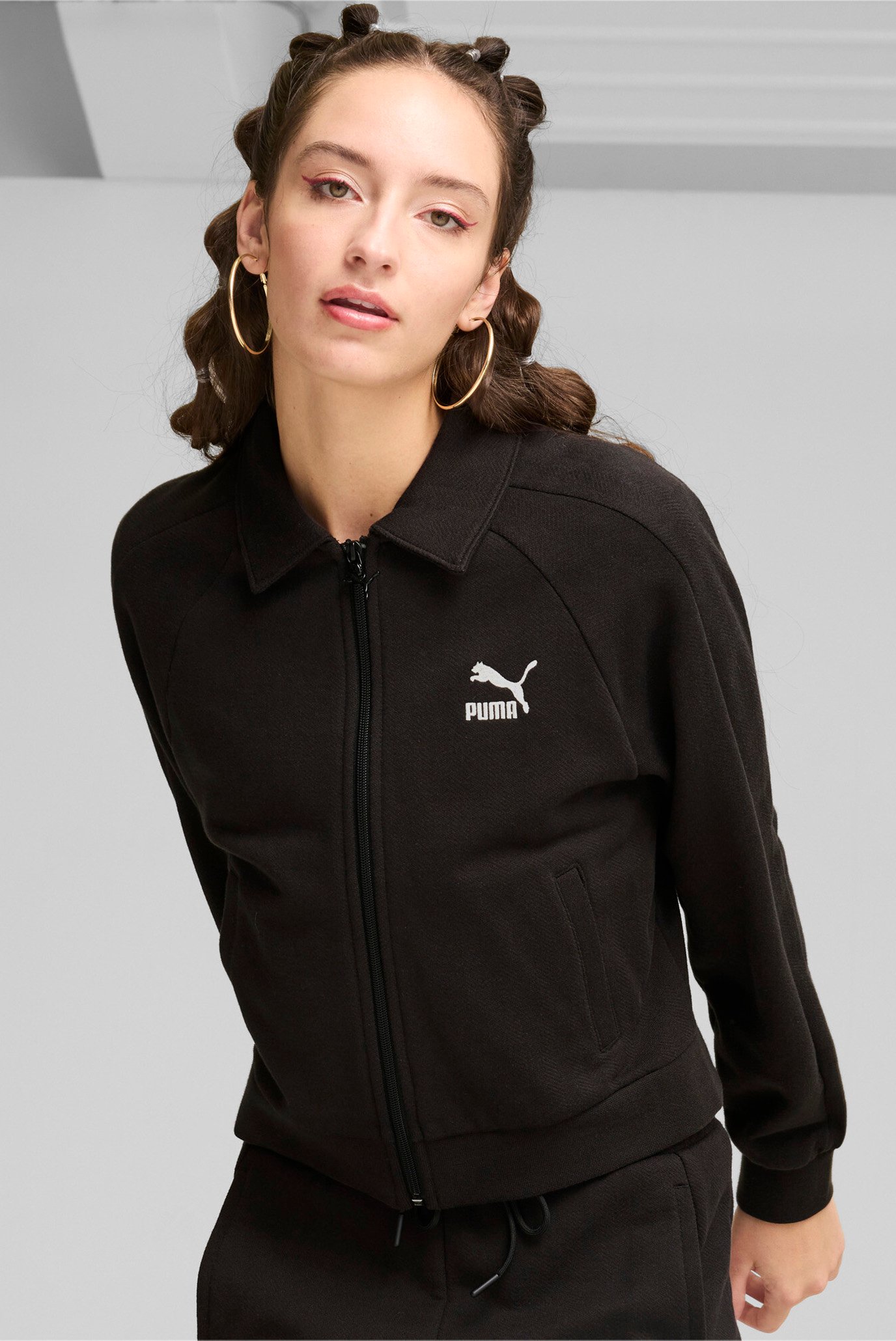 Жіноча чорна спортивна кофта T7 Track Jacket Women 1