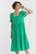 Женское зеленое платье
