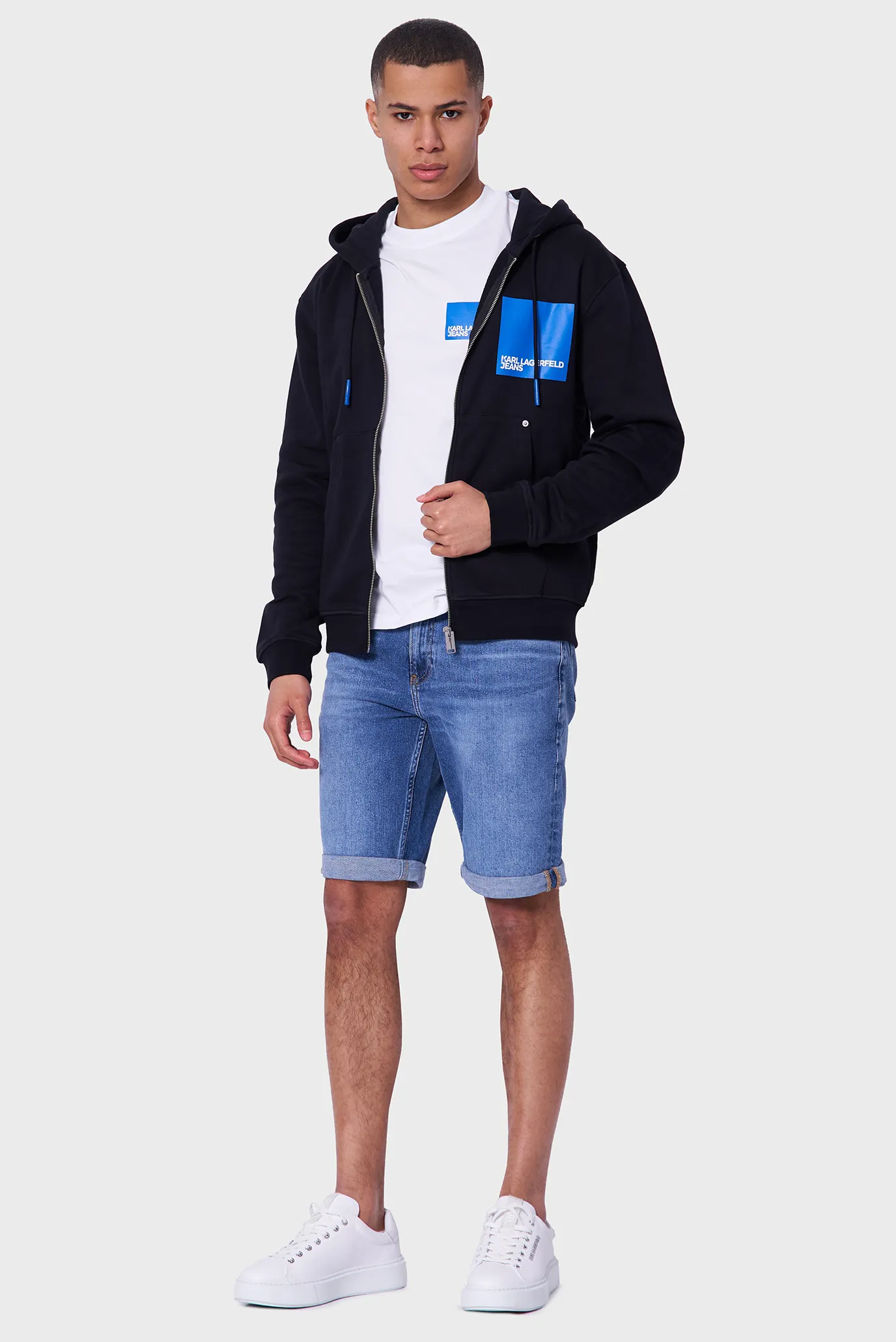 Мужское черное худи 2