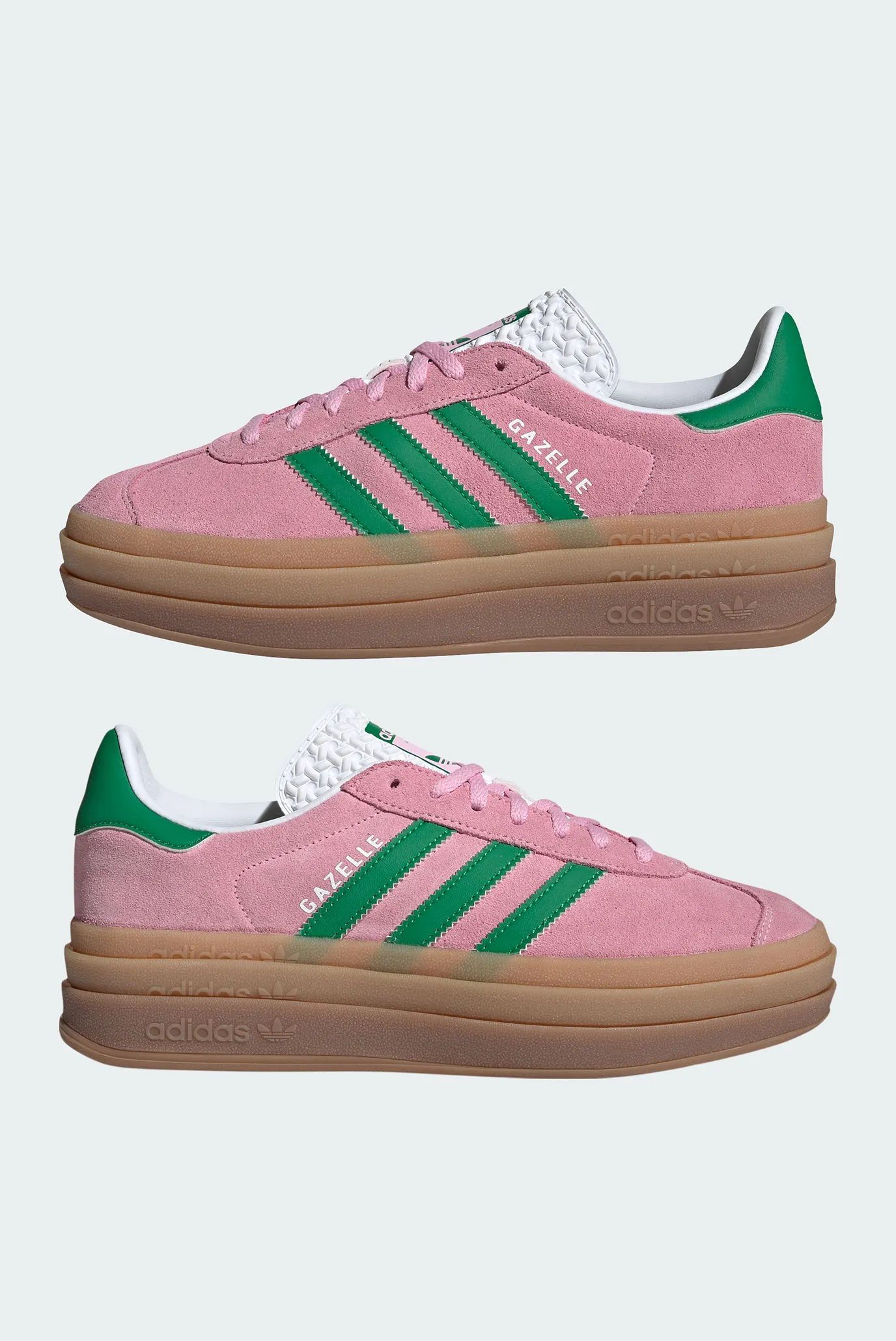 Жіночі рожеві замшеві снікерси Gazelle Bold 7
