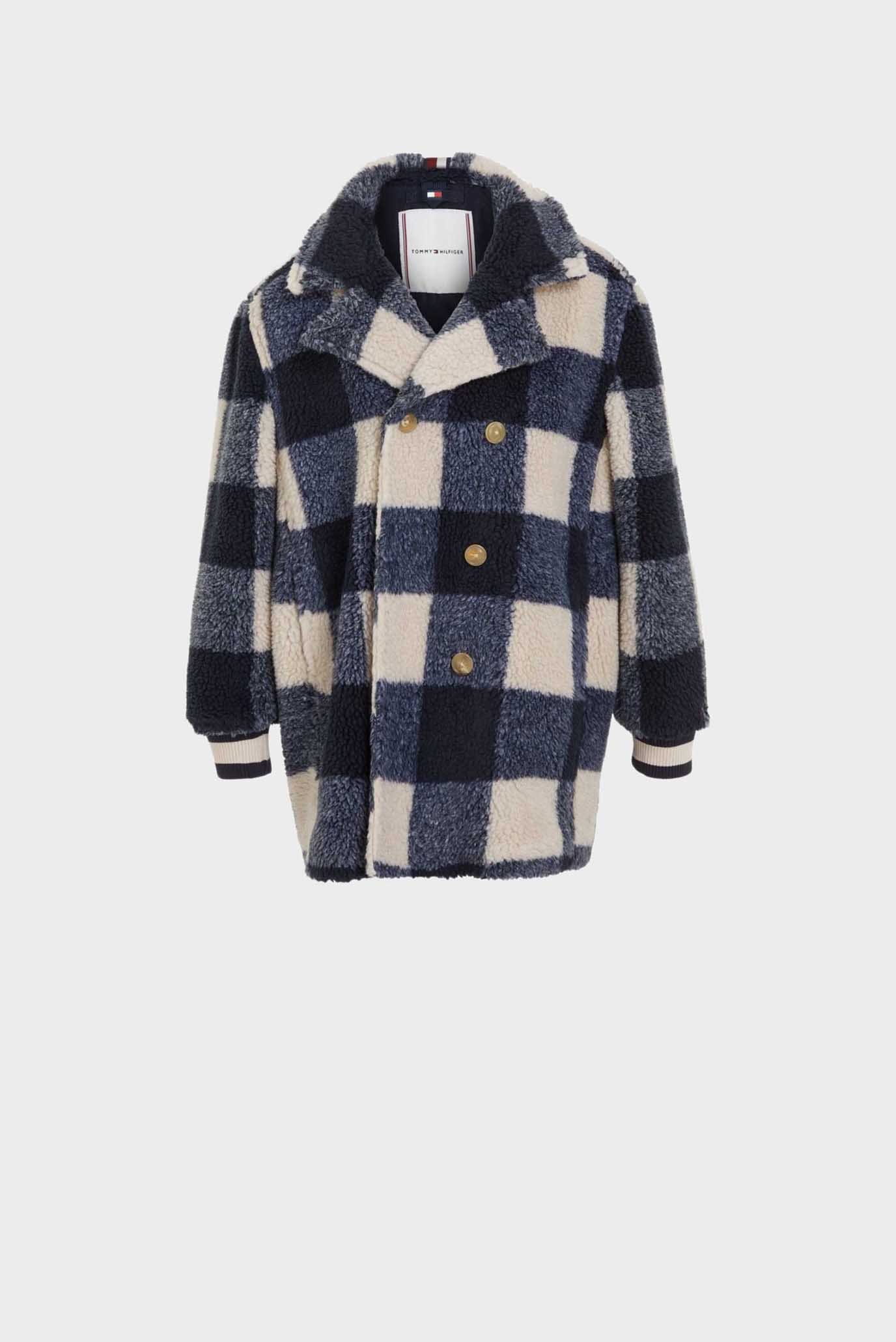 Детское пальто в клетку TEDDY OVERSIZED GINGHAM 1