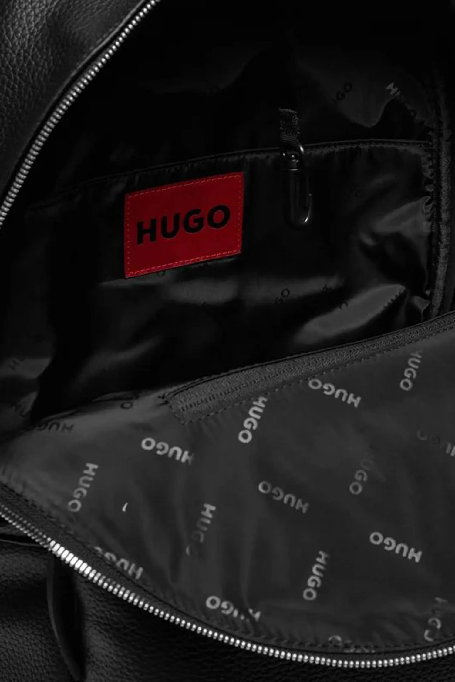 Чоловічий чорний шкіряний рюкзак 5