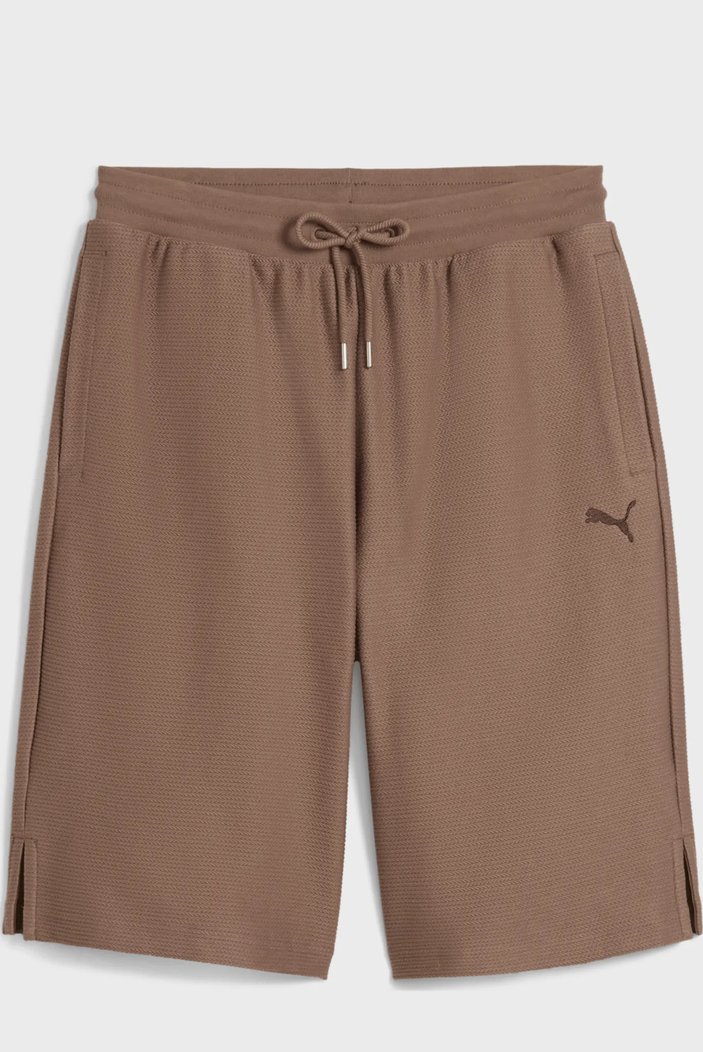 Коричневі шорти PREMIUM ESS Jacquard Long Line Relaxed Shorts 11