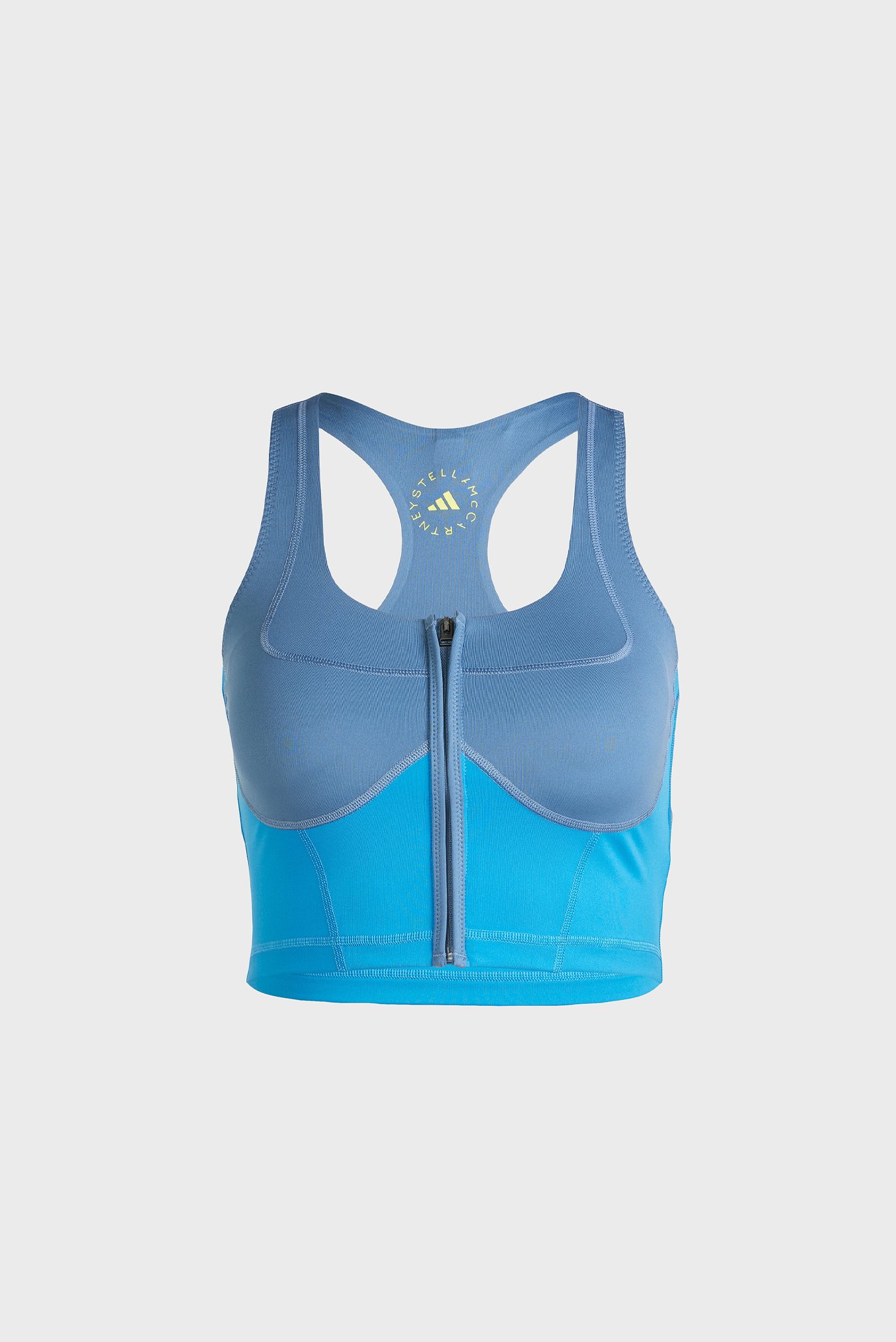 Жіночий синій топ adidas by Stella McCartney Two-Tone Zipped 1