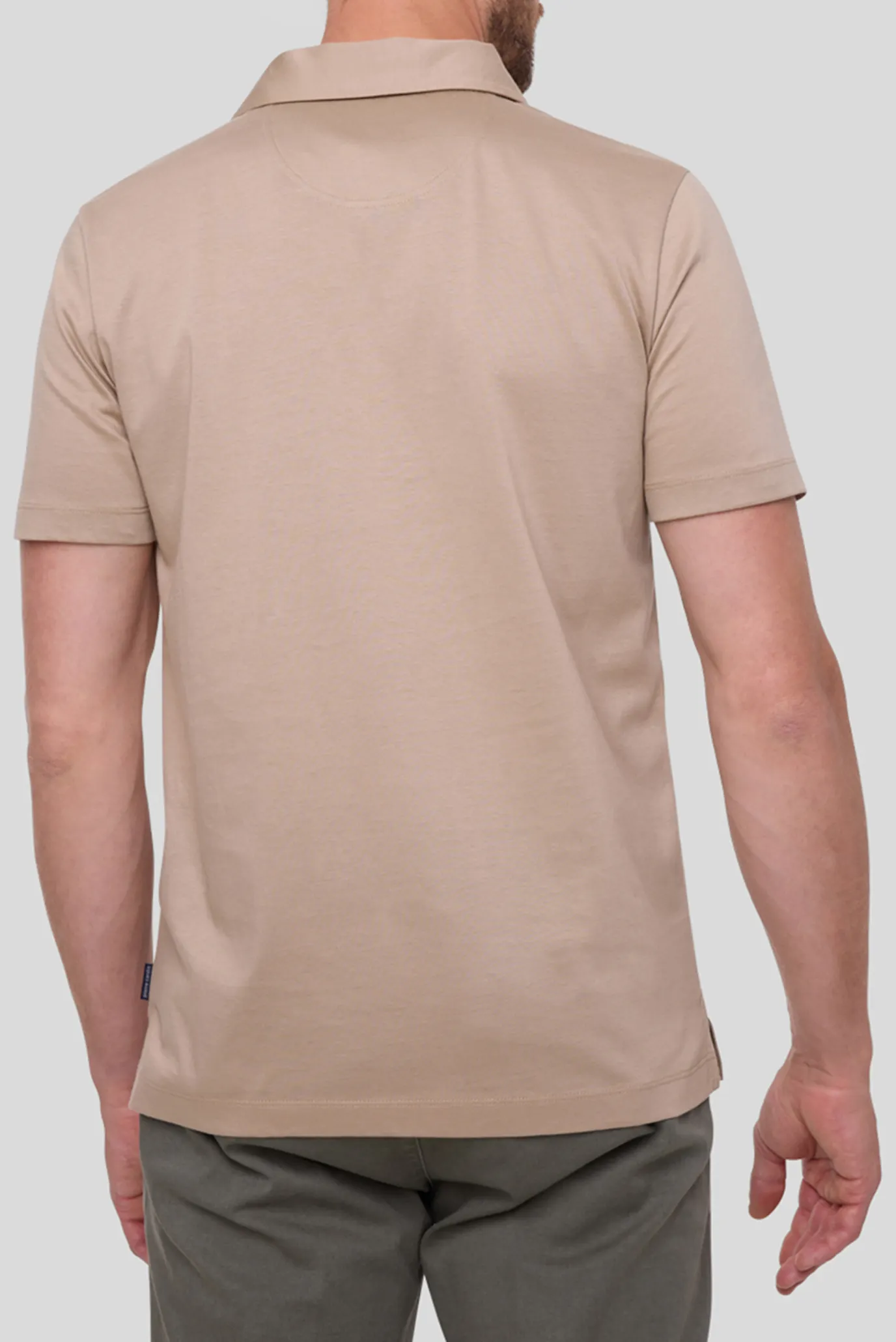 Чоловіче бежеве поло 4