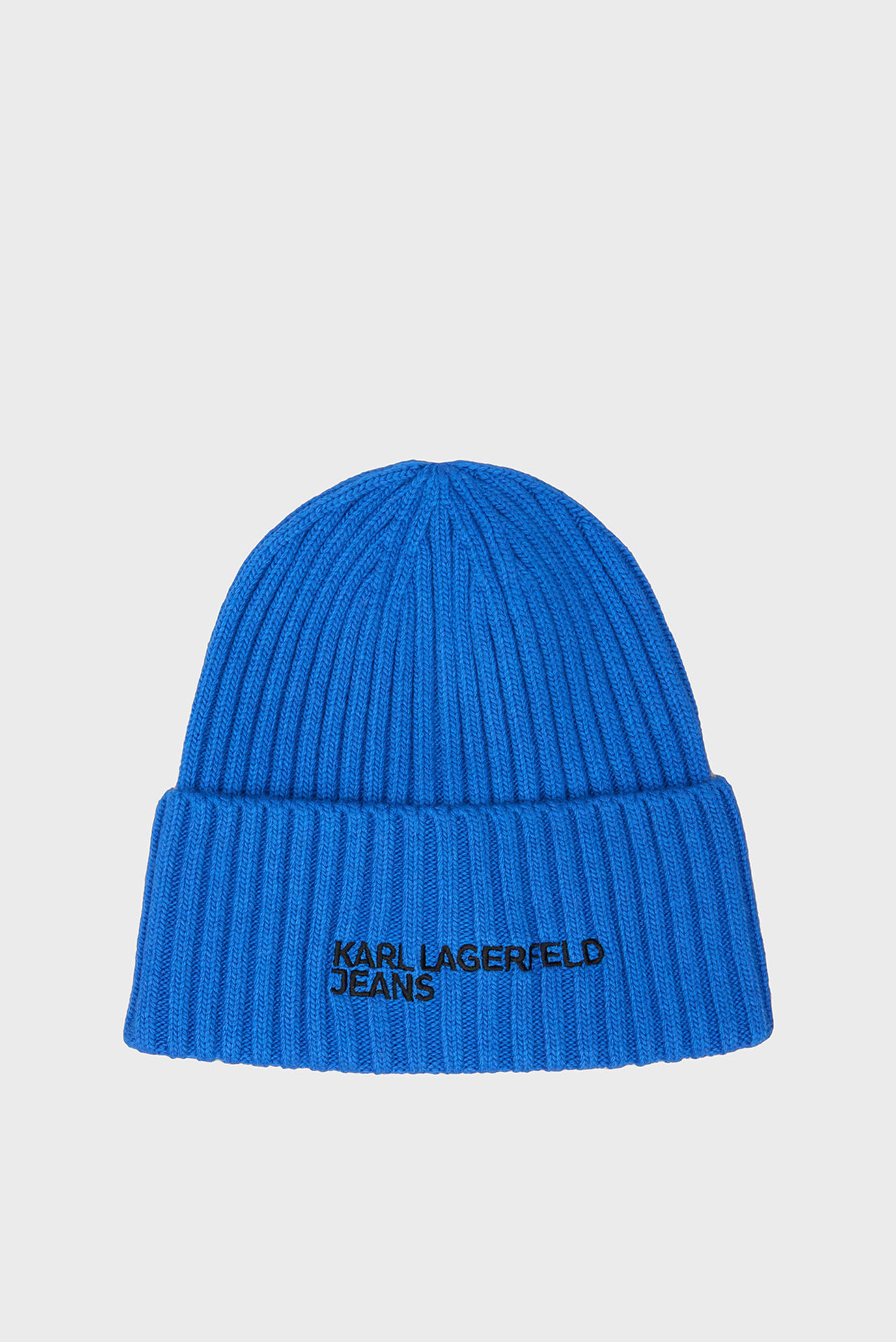 Женская синяя шапка essential logo beanie 1