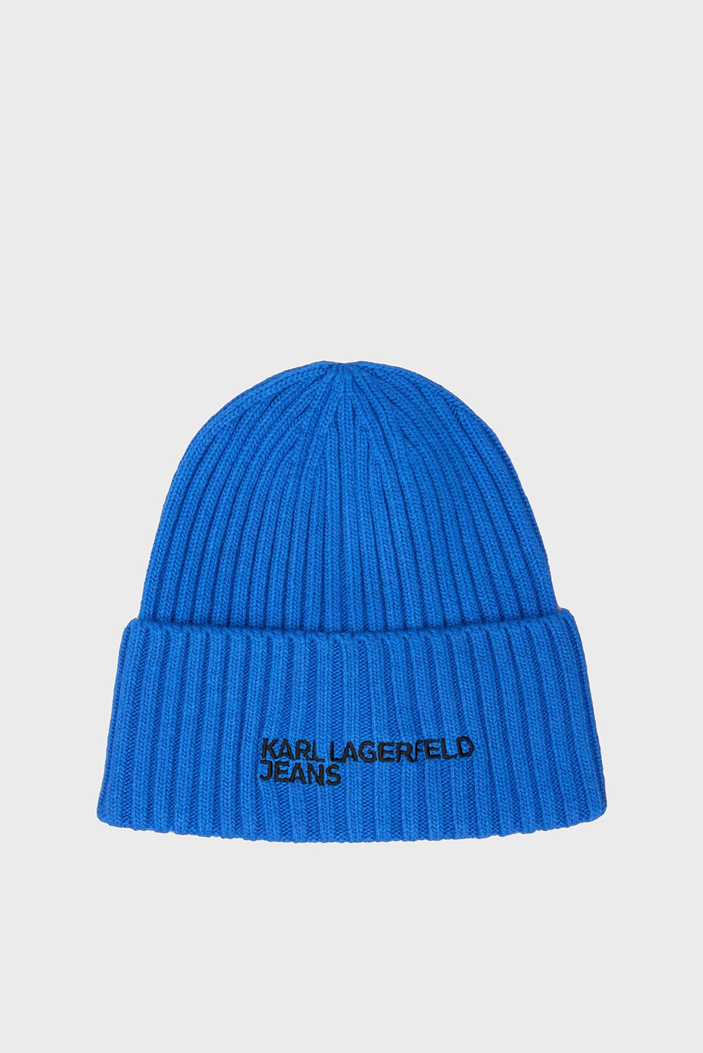 Жіноча синя шапка essential logo beanie 1