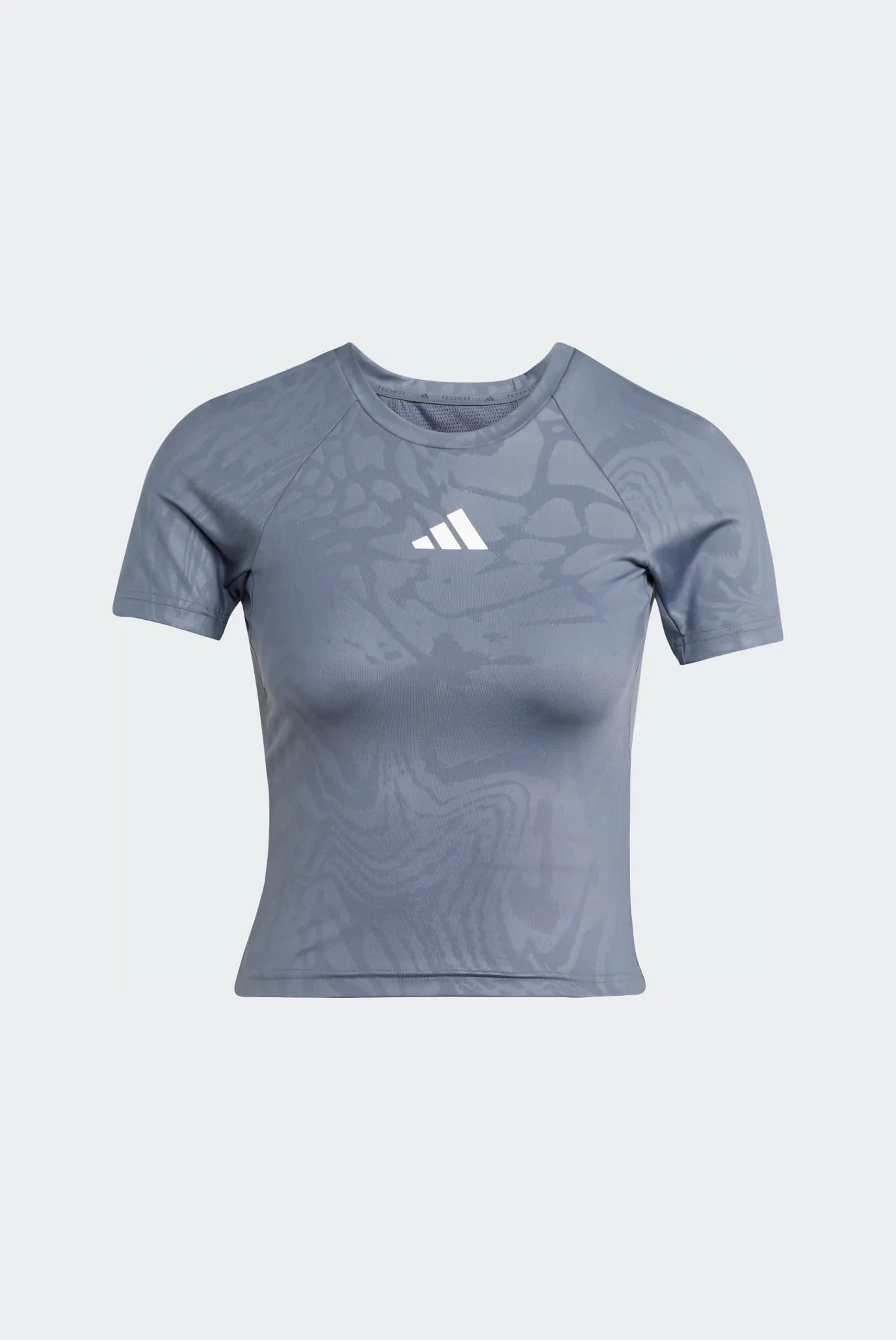 Женская серая футболка с узором Techfit Printed 6