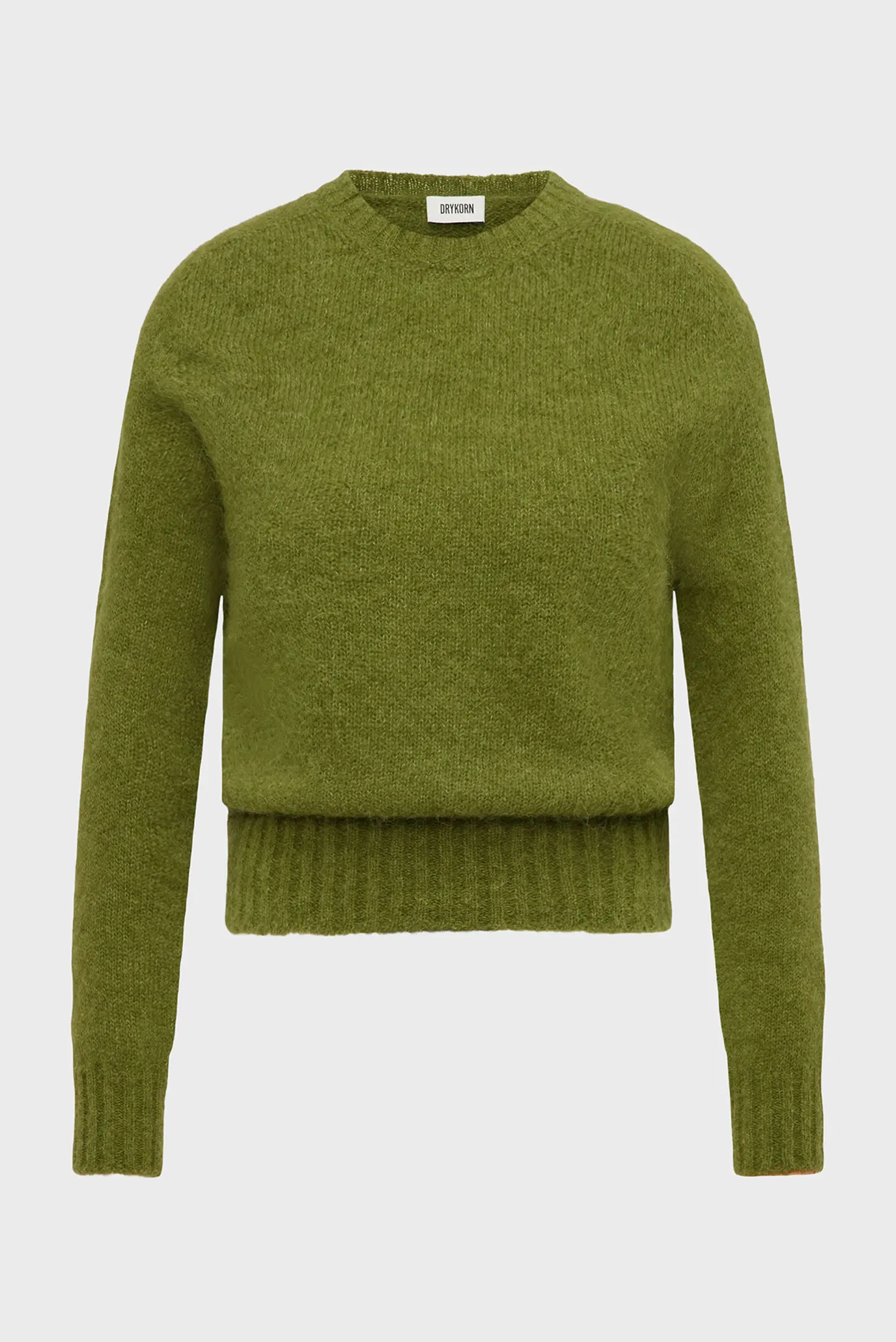 Женский зеленый шерстяной джемпер FIDA 8