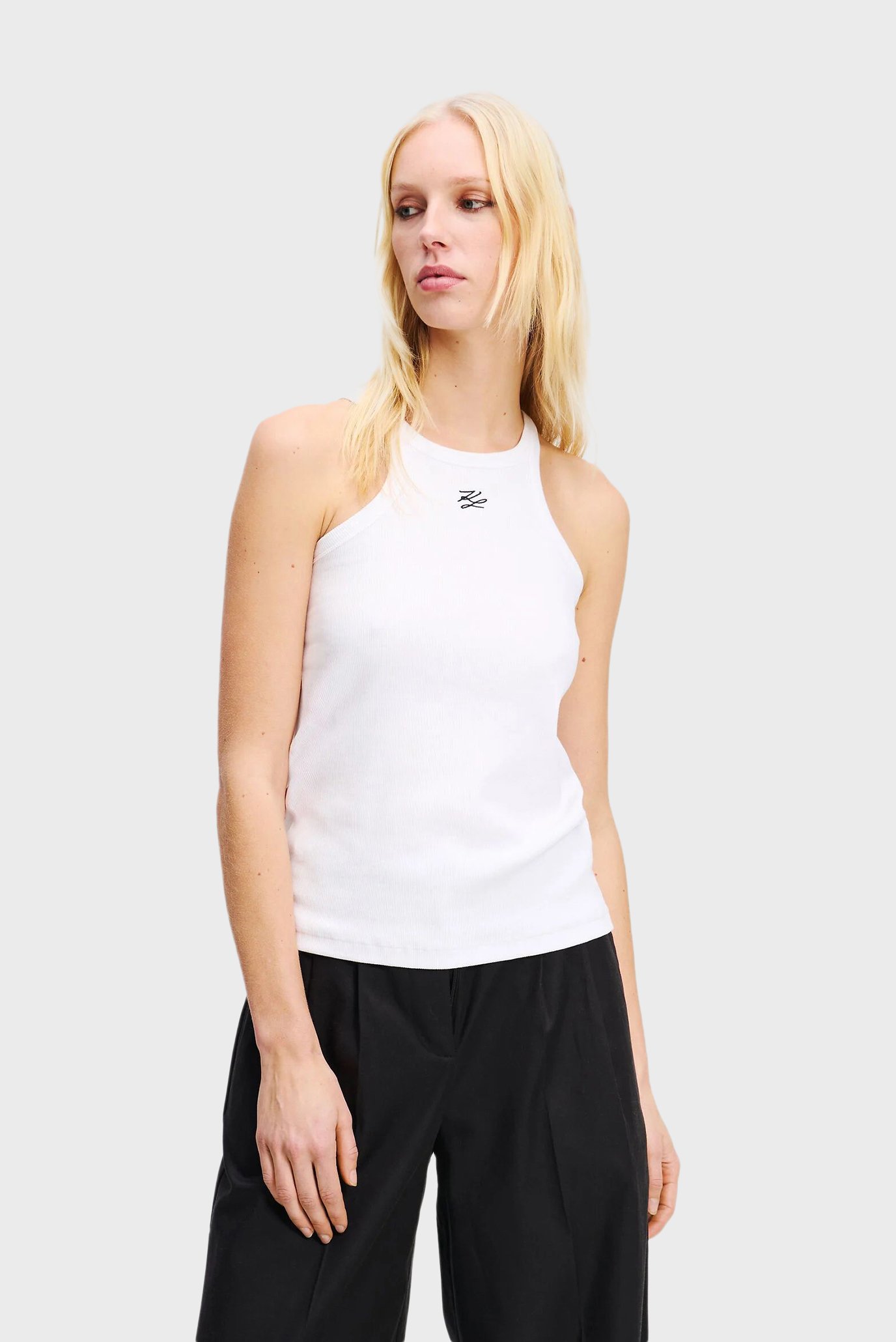 Женская белая майка AUTOGRAPH TANK Белый S Karl Lagerfeld A2W17107 Женская белая майка AUTOGRAPH TANK Белый S Karl Lagerfeld A2W17107