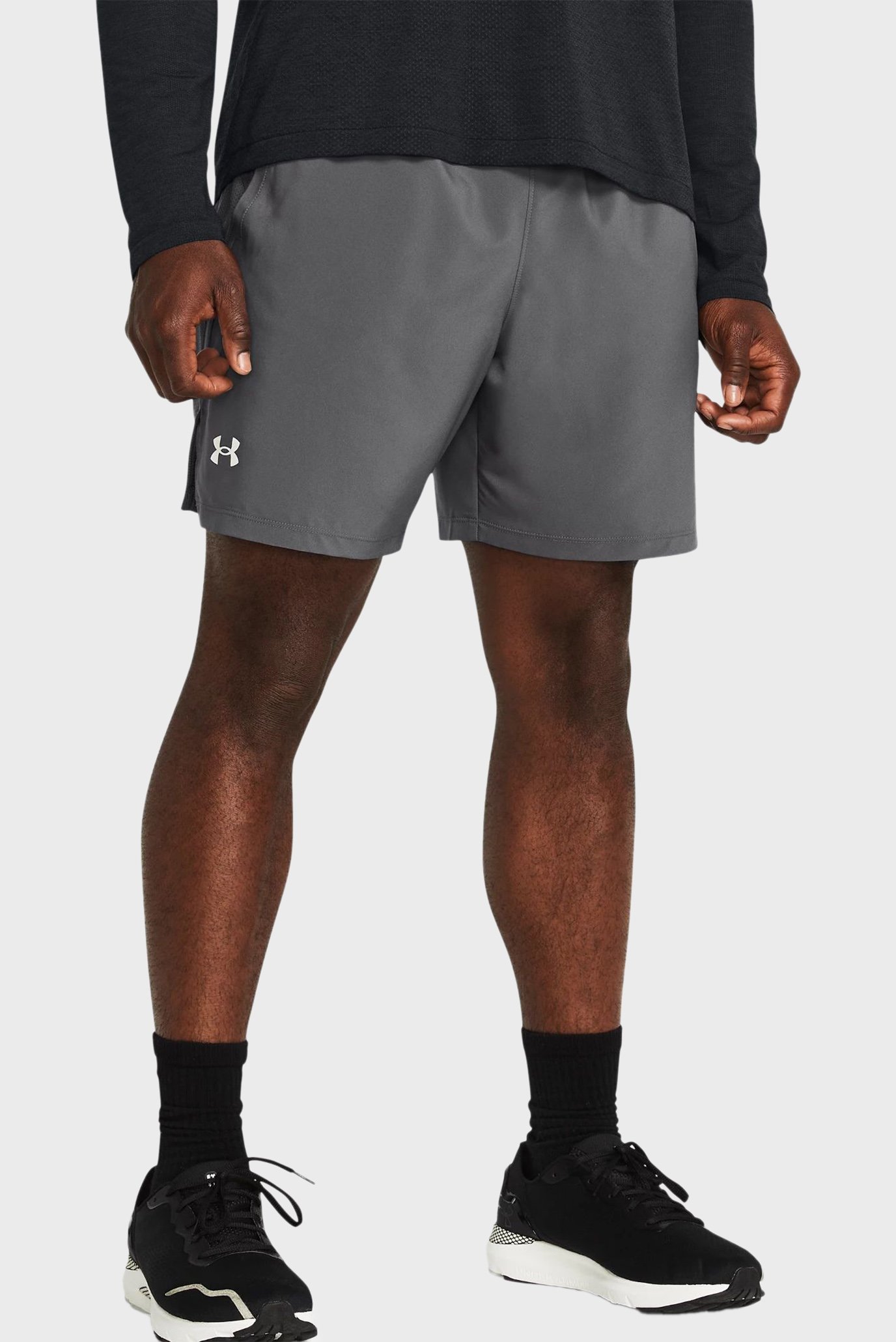 Мужские серые шорты UA LAUNCH 7 SHORTS Серый XL Under Armour 1382620-025
