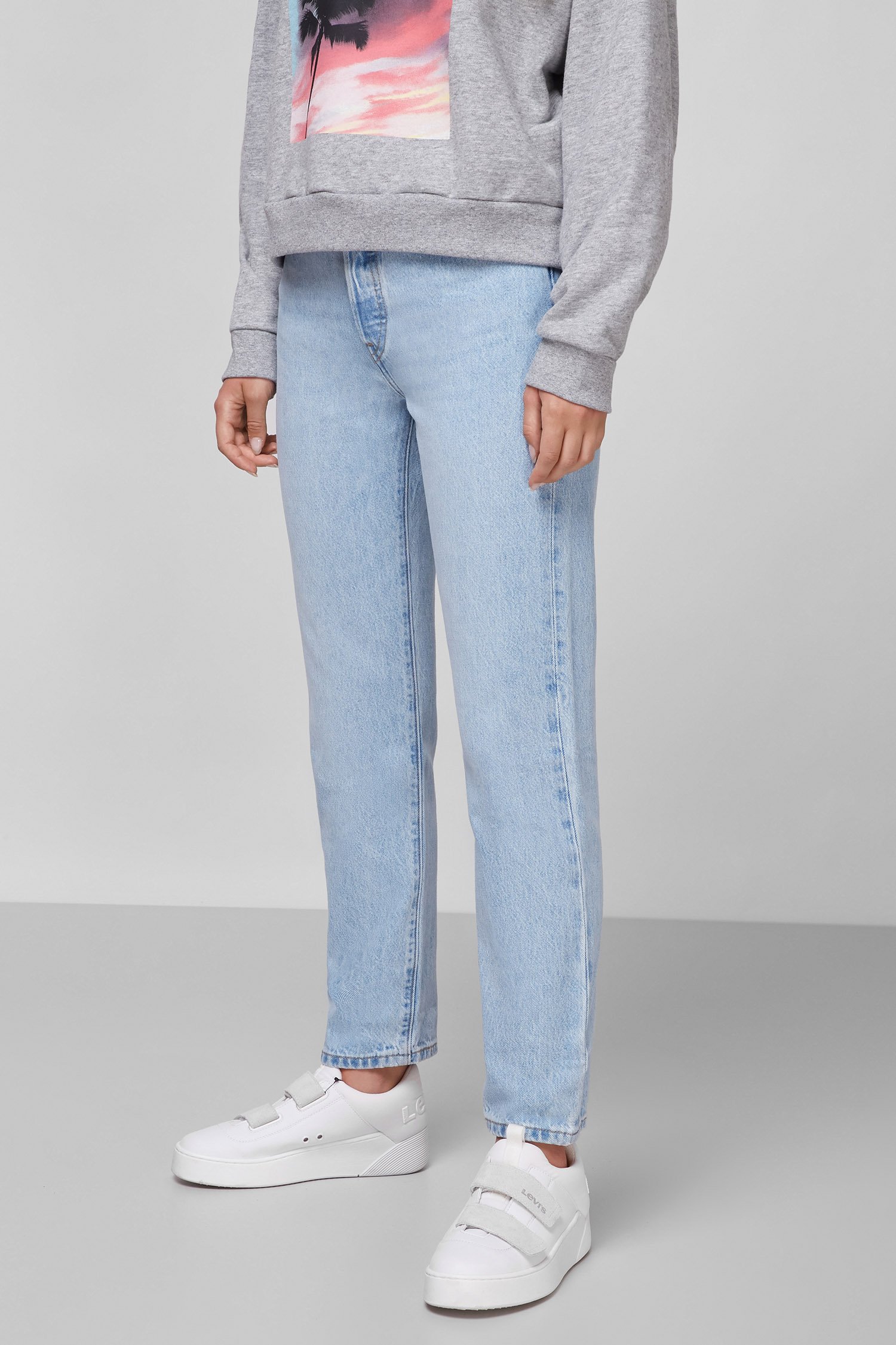 Женские голубые джинсы 501® Original Cropped 1
