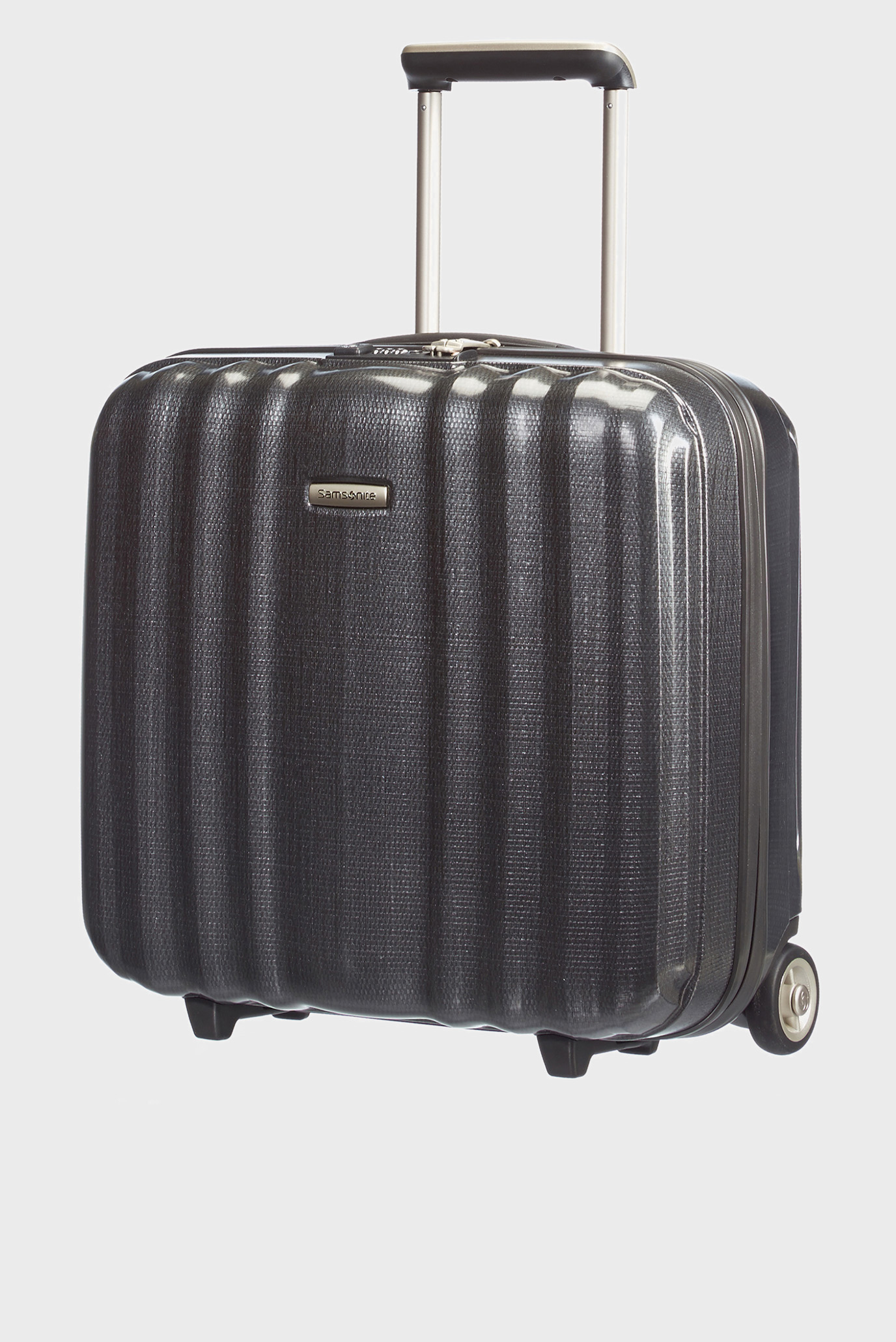 Темно-серый чемодан 43 см LITE-CUBE 1