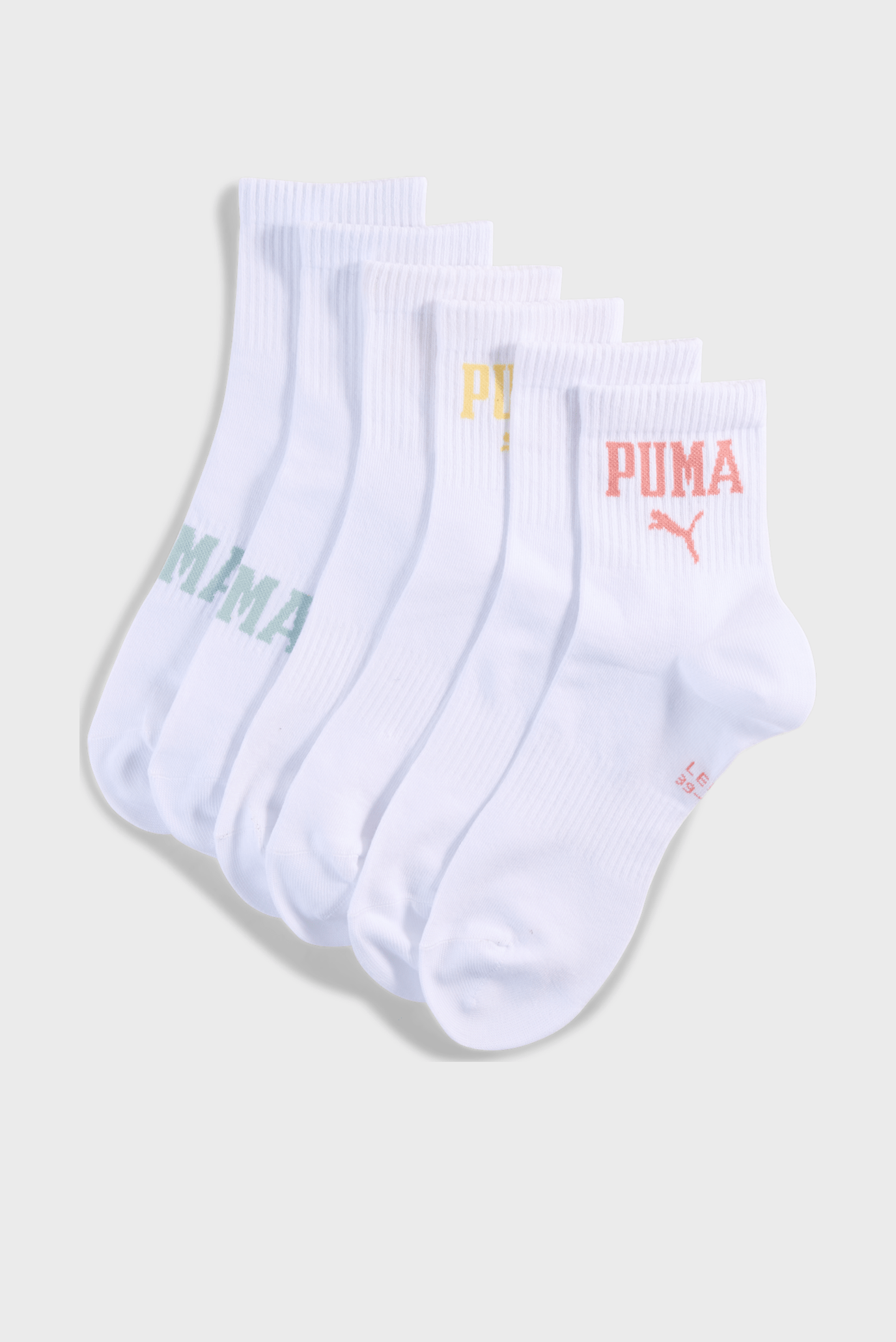 Белые носки (3 пары) Logo Short Crew Socks Unisex 1