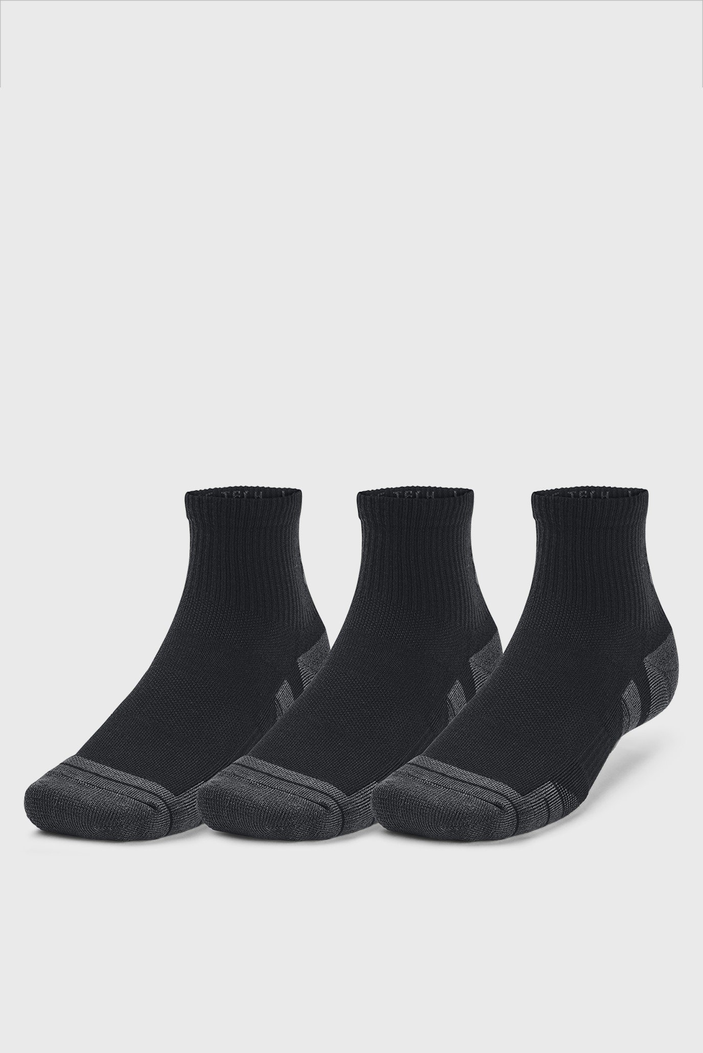 Черные носки (3 пары) UA Performance Tech 3pk Qtr 1