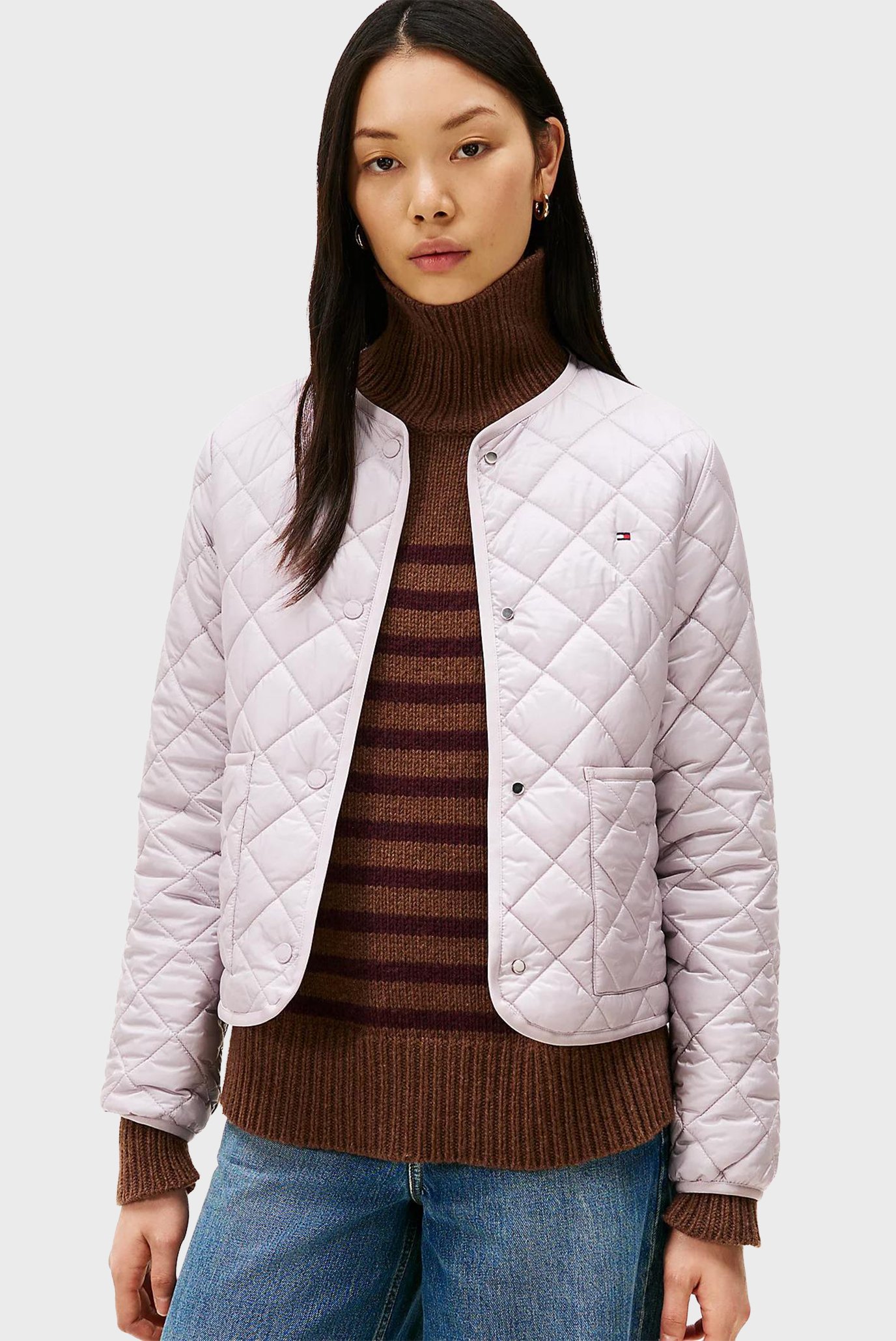 Женская сиреневая куртка PADDED Сиреневый S Tommy Hilfiger WW0WW47290 Женская сиреневая куртка PADDED Сиреневый S Tommy Hilfiger WW0WW47290