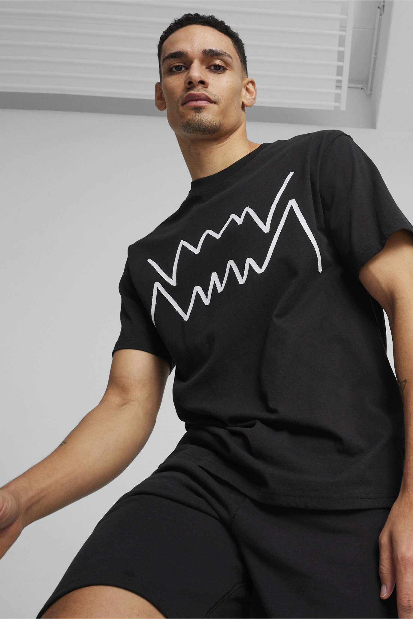 Мужская черная футболка Jaws Core Men's Basketball Tee 1