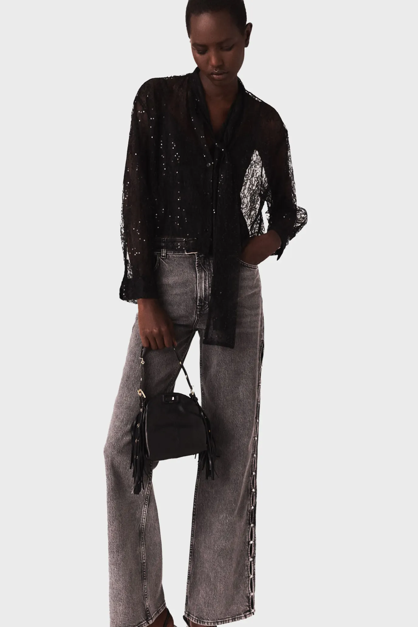 Жіноча чорна блуза 6