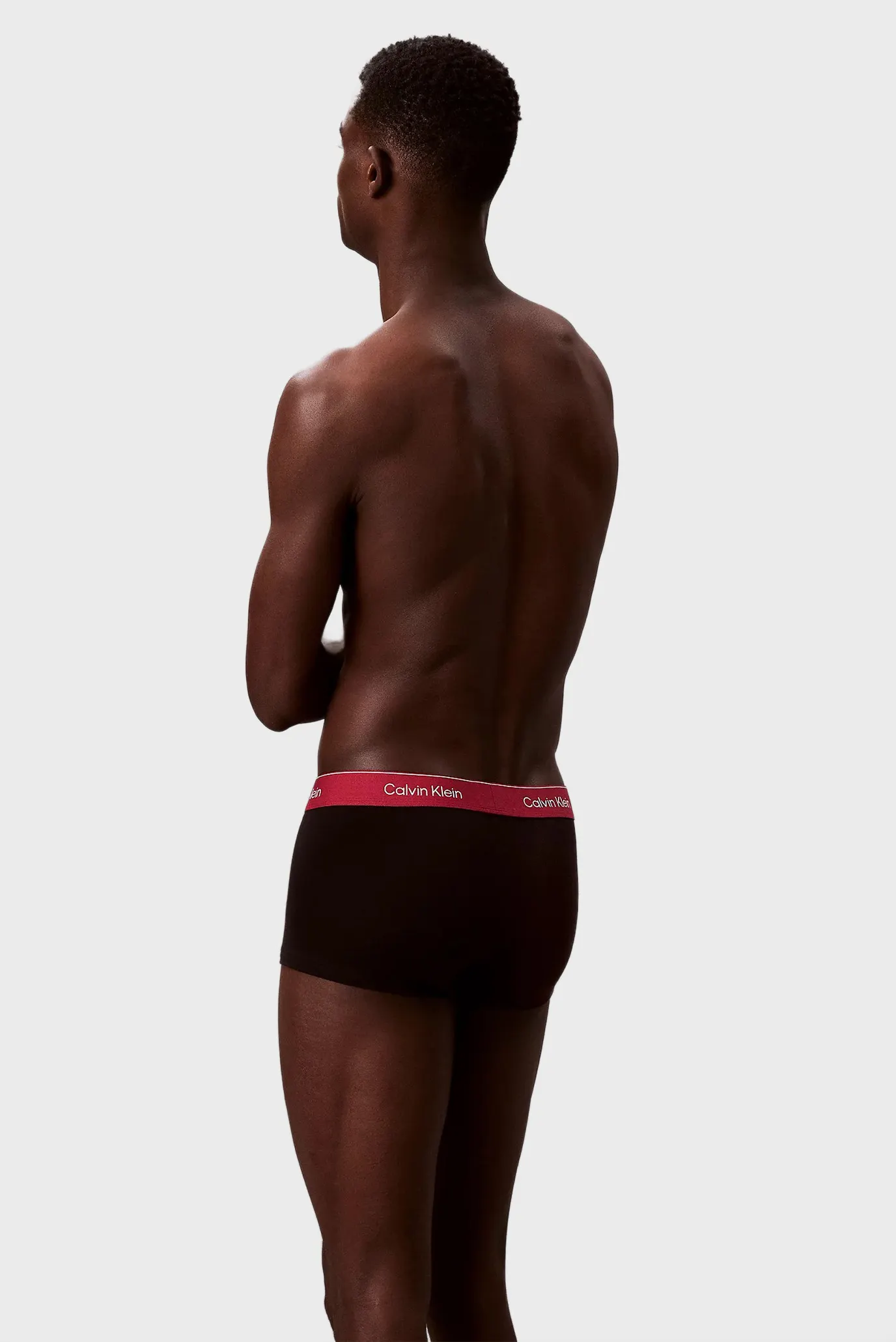 Мужские черные боксеры (3 шт) LOW RISE TRUNK 3