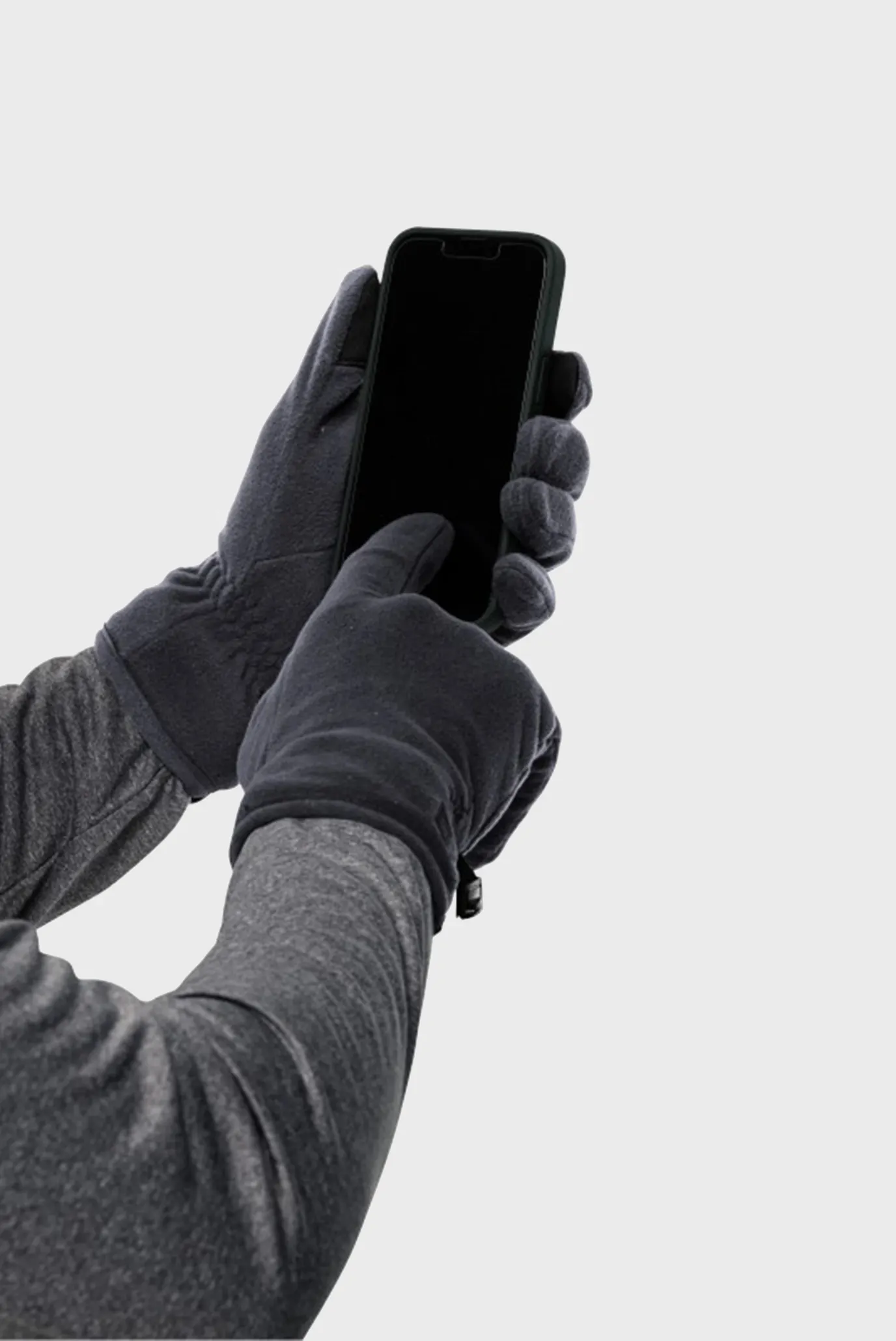 Темно-серые перчатки 3