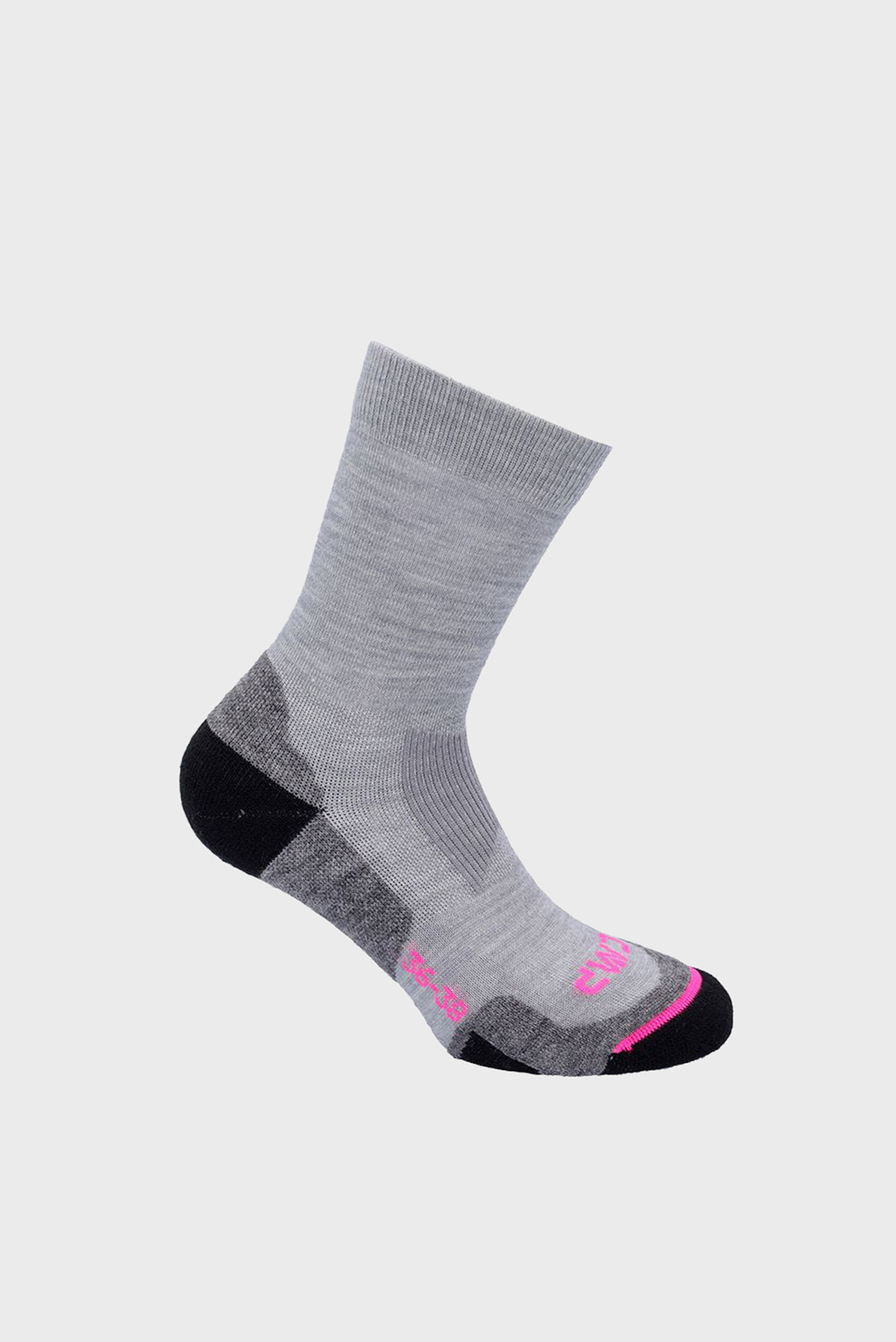 Женские серые носки TREKKING WOOL Серый 36-38 CMP 3I18956-A263 Женские серые носки TREKKING WOOL Серый 36-38 CMP 3I18956-A263