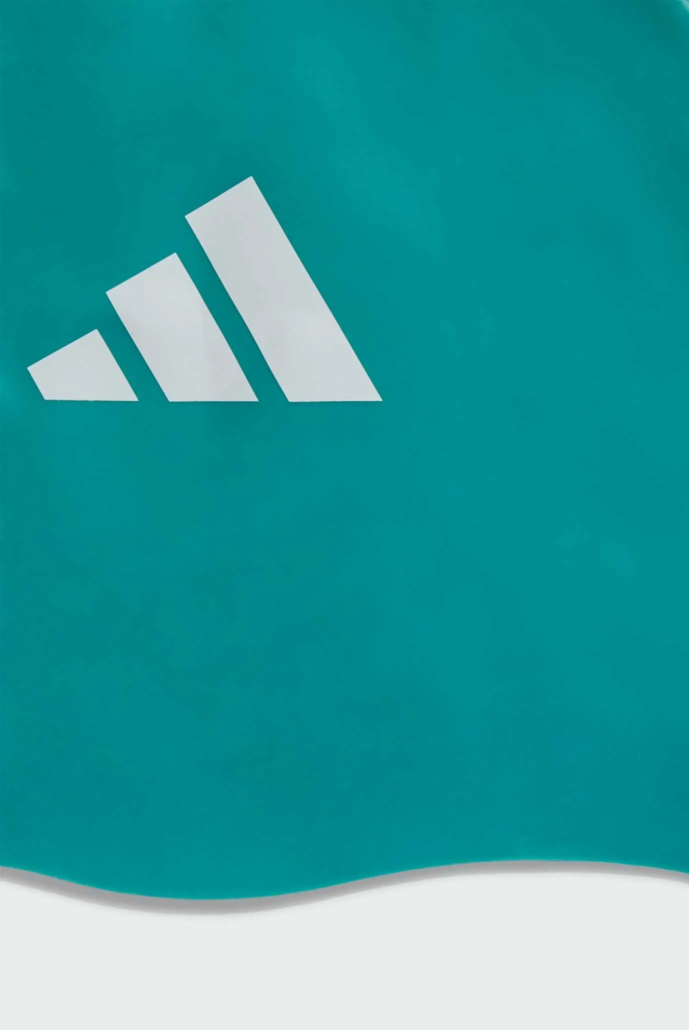 Детская бирюзовая шапочка для плавания adidas 3-Stripes Kids 3