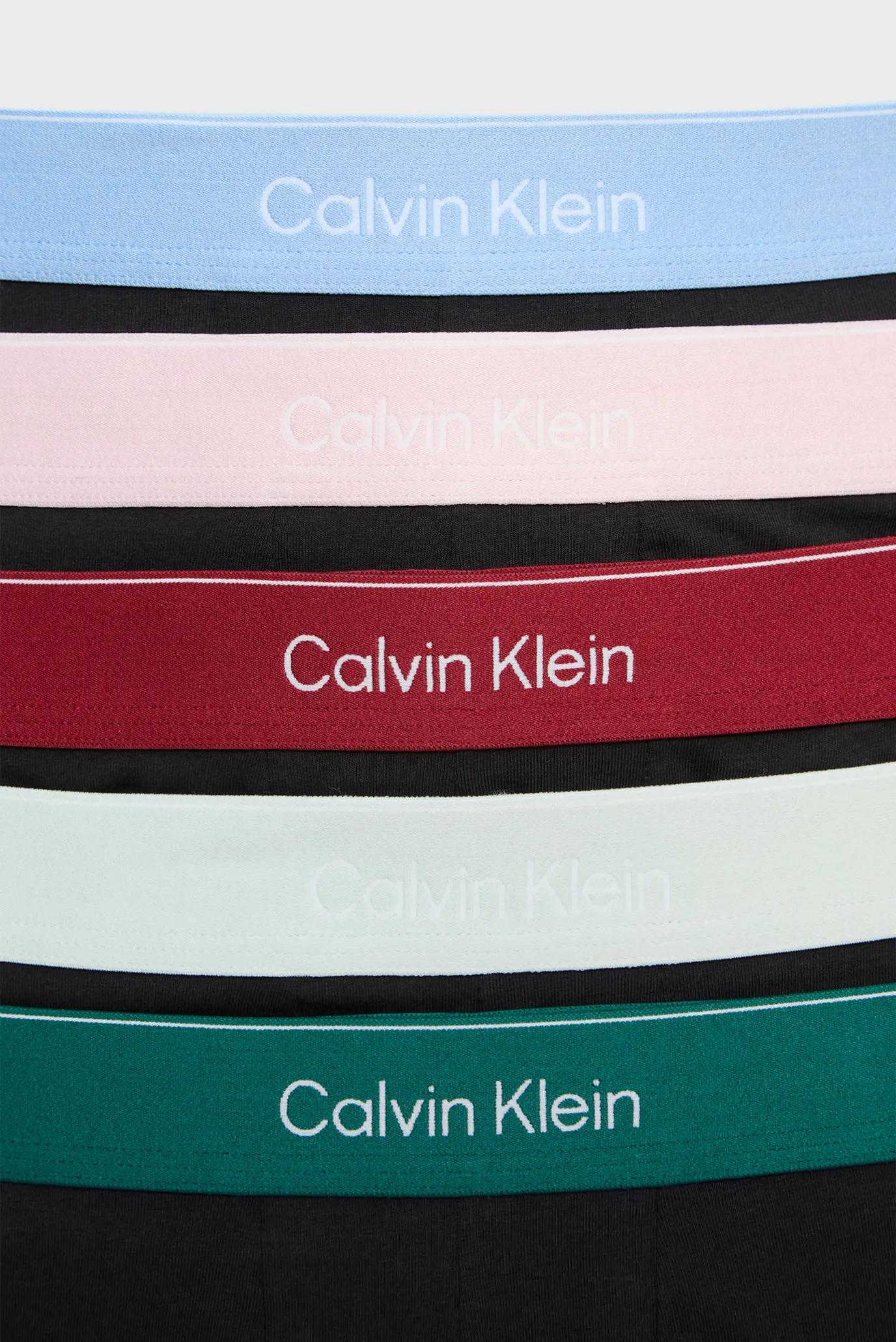 Мужские черные боксеры (5 шт) LOW RISE TRUNK 3