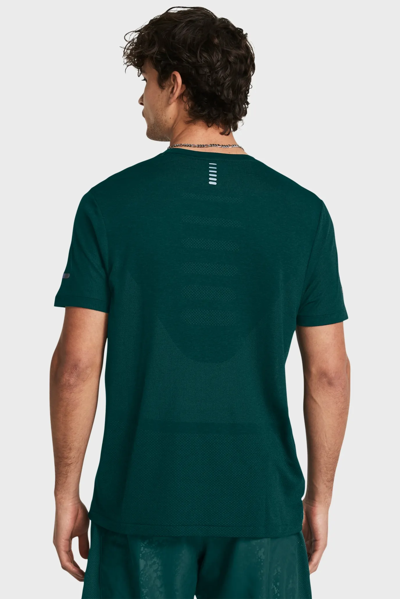 Чоловіча зелена футболка UA SEAMLESS STRIDE SS 2