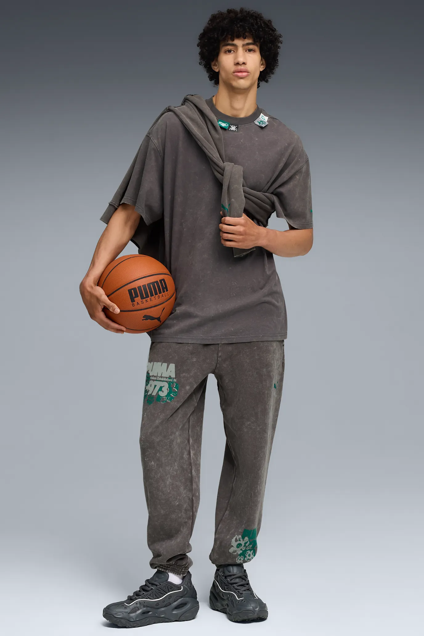 Темно-серая футболка Hoopocalypse Tee V (унисекс) 4