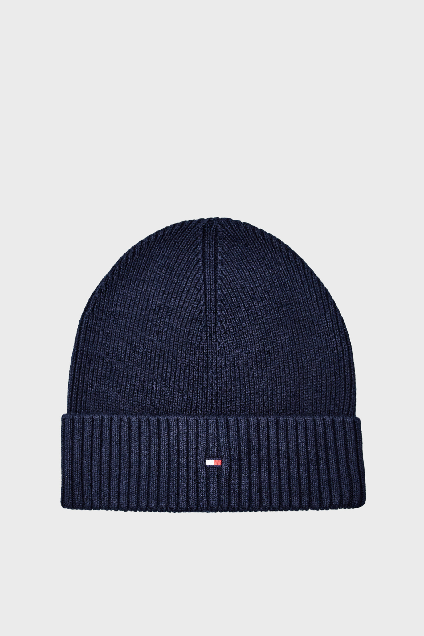 Мужская темно-синяя шапка TH FLAG PIMA COTTON BEANIE 1