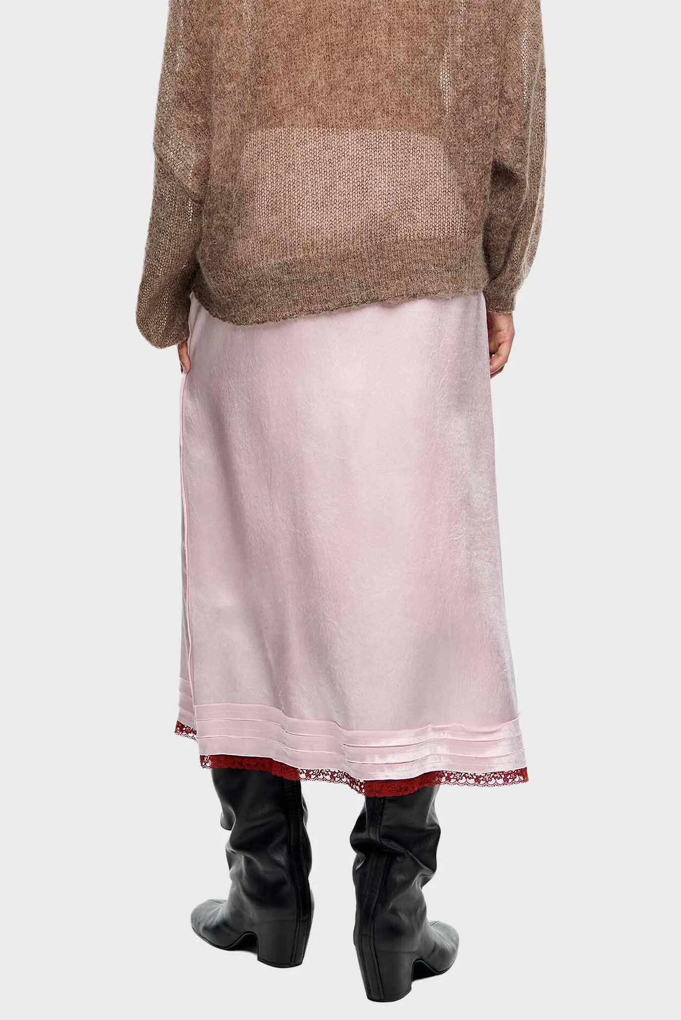 Женская розовая юбка 3