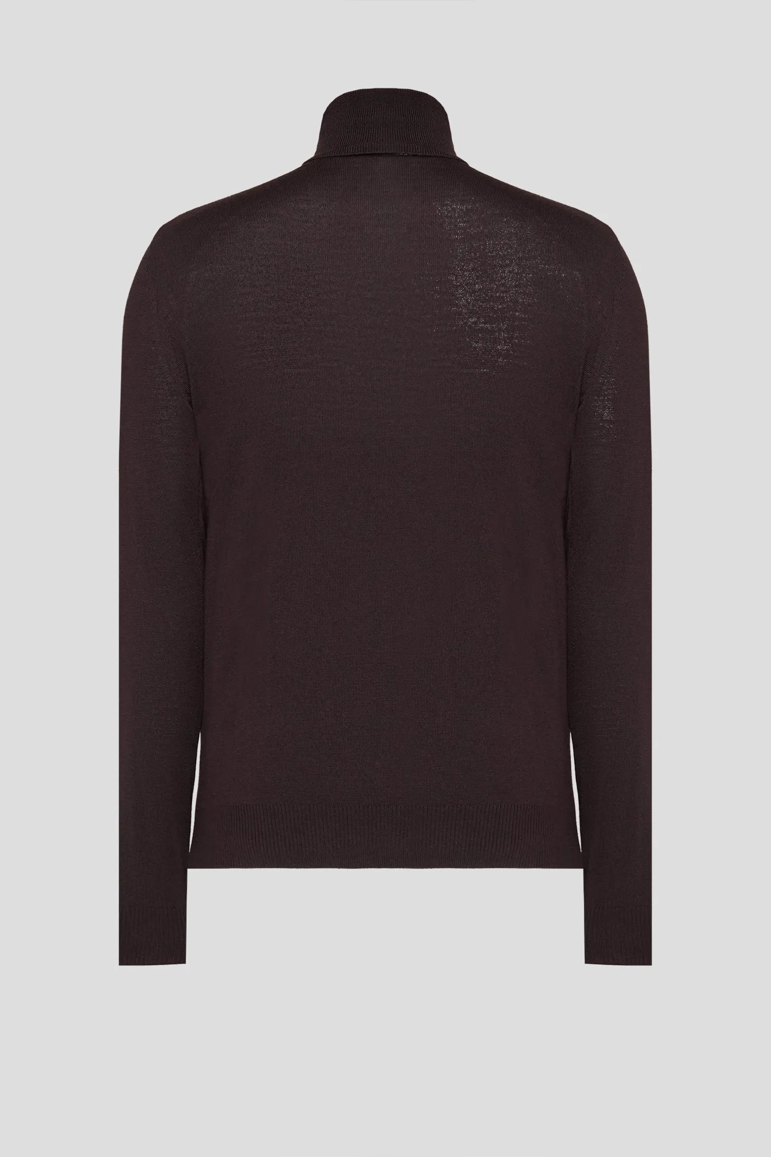 Мужской темно-коричневый шерстяной гольф 2