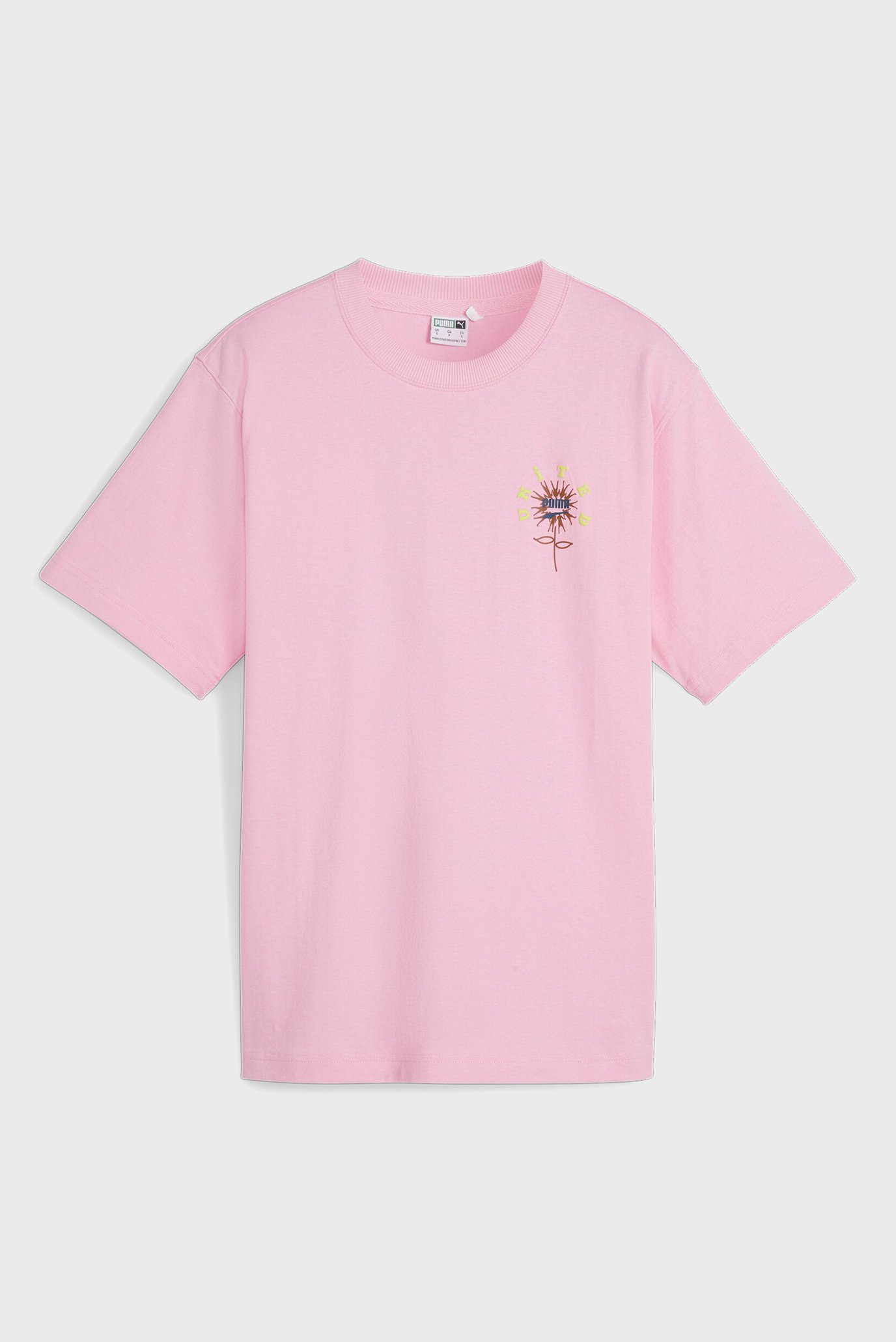 Женская розовая футболка DOWNTOWN Women's Relaxed Graphic Tee 1